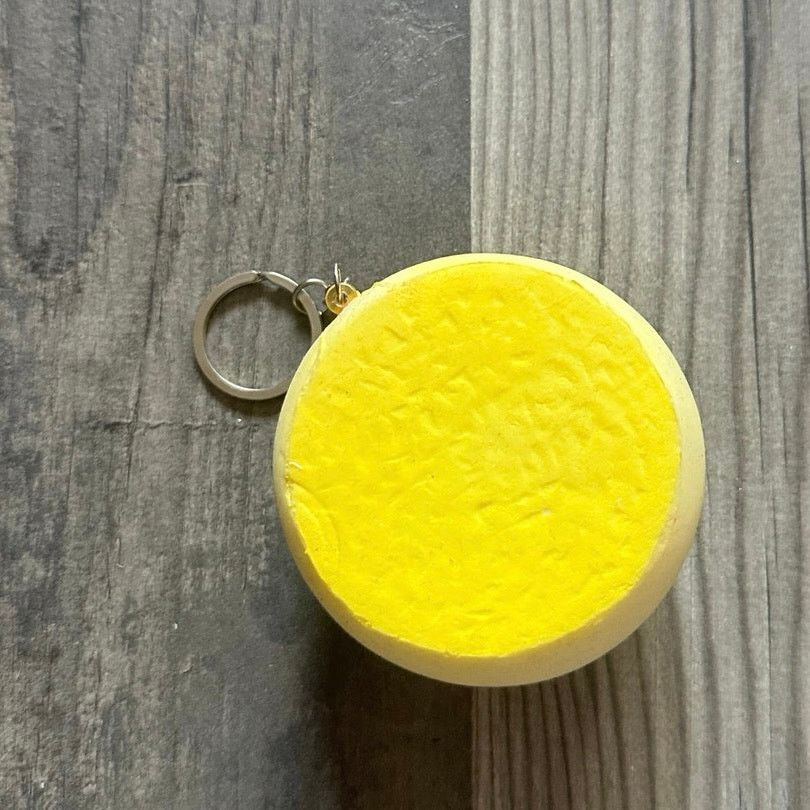 Other yellow silly face squishy keychain Size ONE SIZE - 3 Thumbnail