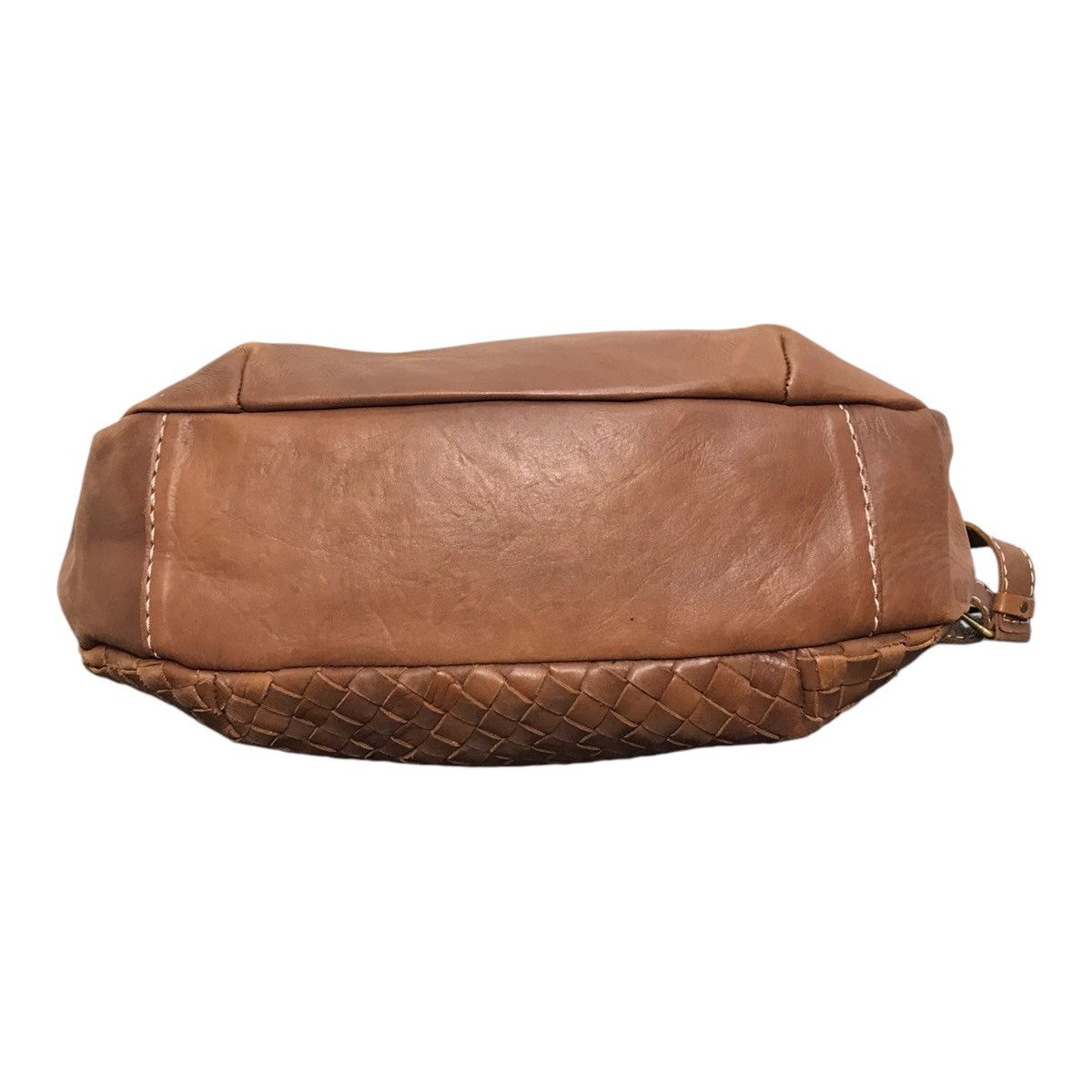Japanese Brand × Leather Vintage Leather Brown Sling Bag Size ONE SIZE - 7 Thumbnail