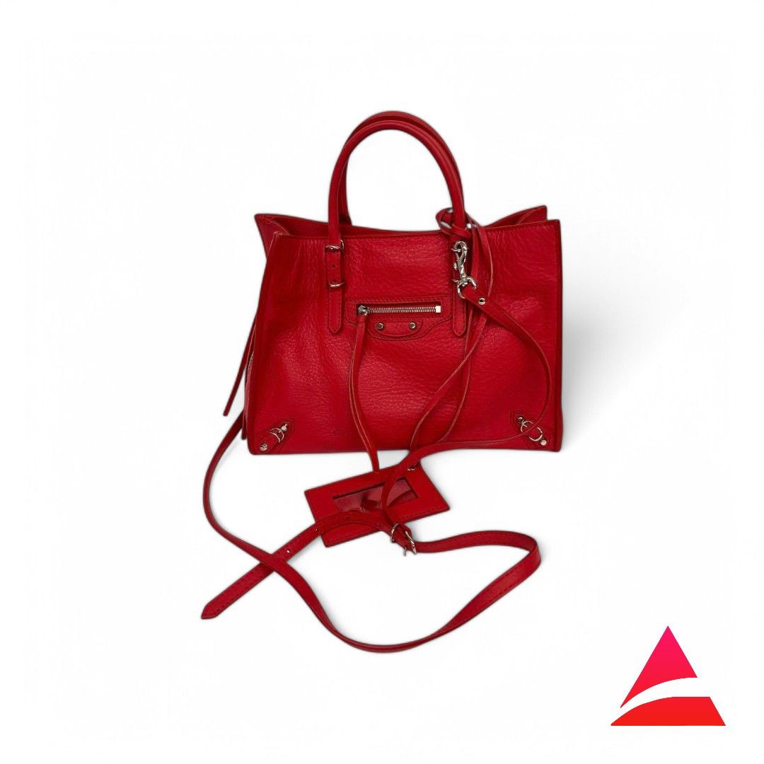 Balenciaga Balenciaga - Shoulder Bag Red Leather Handbag Size ONE SIZE - 1 Thumbnail