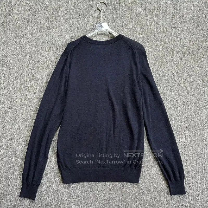 Dior Dior Men's Blue Wool Blend Long Sleeve Sweater . Size US S / EU 44-46 / 1 - 6 Thumbnail