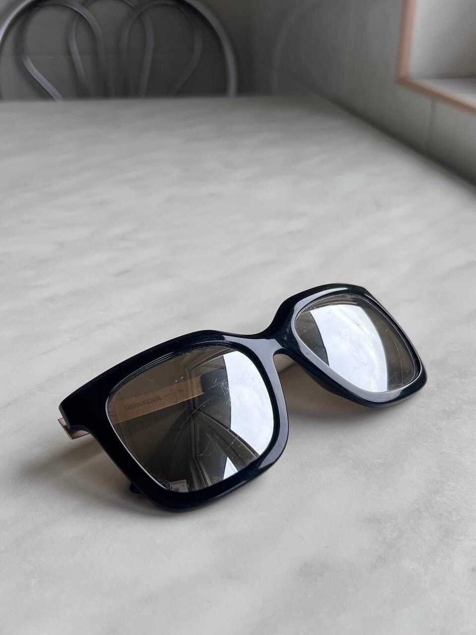 Vintage × Zadig & Voltaire Zadig & Voltaire'00s Square Black Frame Sunglasses Eyewear Size ONE SIZE - 11 Thumbnail