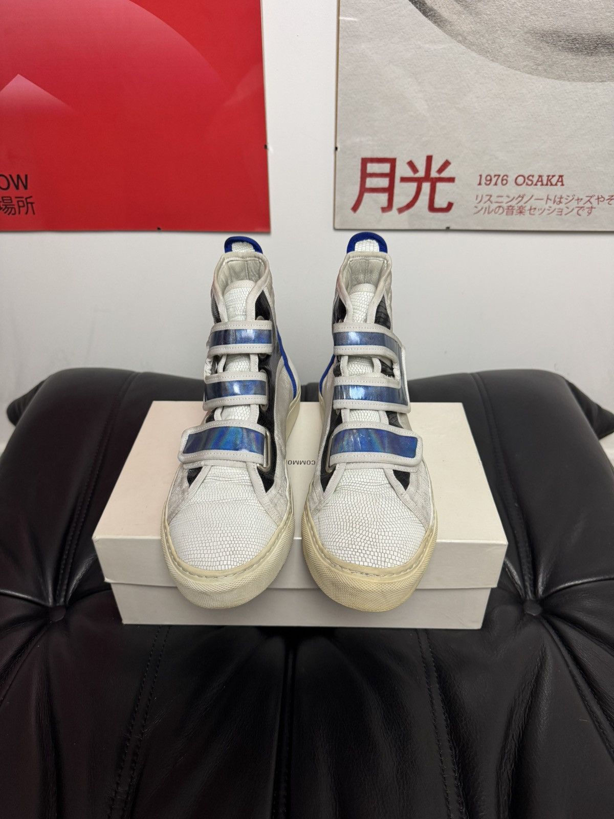 Raf Simons Raf Simons Velcro High-top Archive Sneakers Designer White Size US 7 / EU 40 - 3 Thumbnail