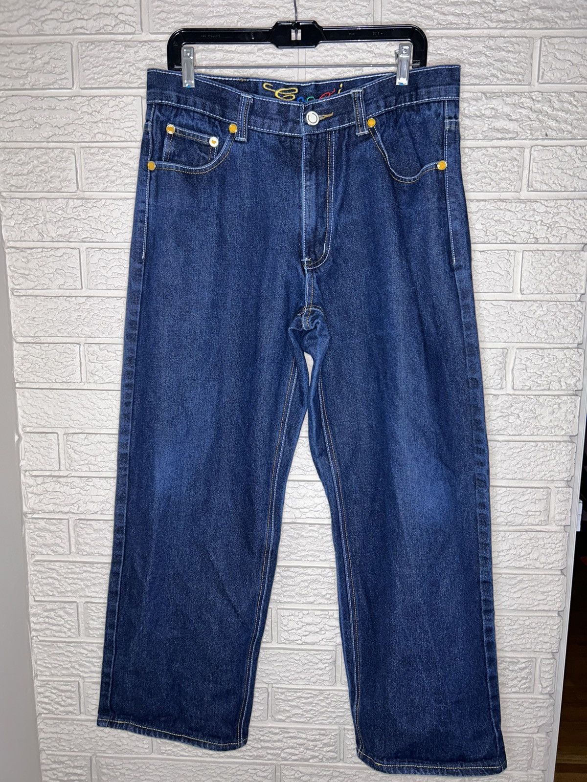 Coogi Vintage 90s Coogi Jeans Embroidered Dragon Jnco Style Size US 33 - 5 Thumbnail