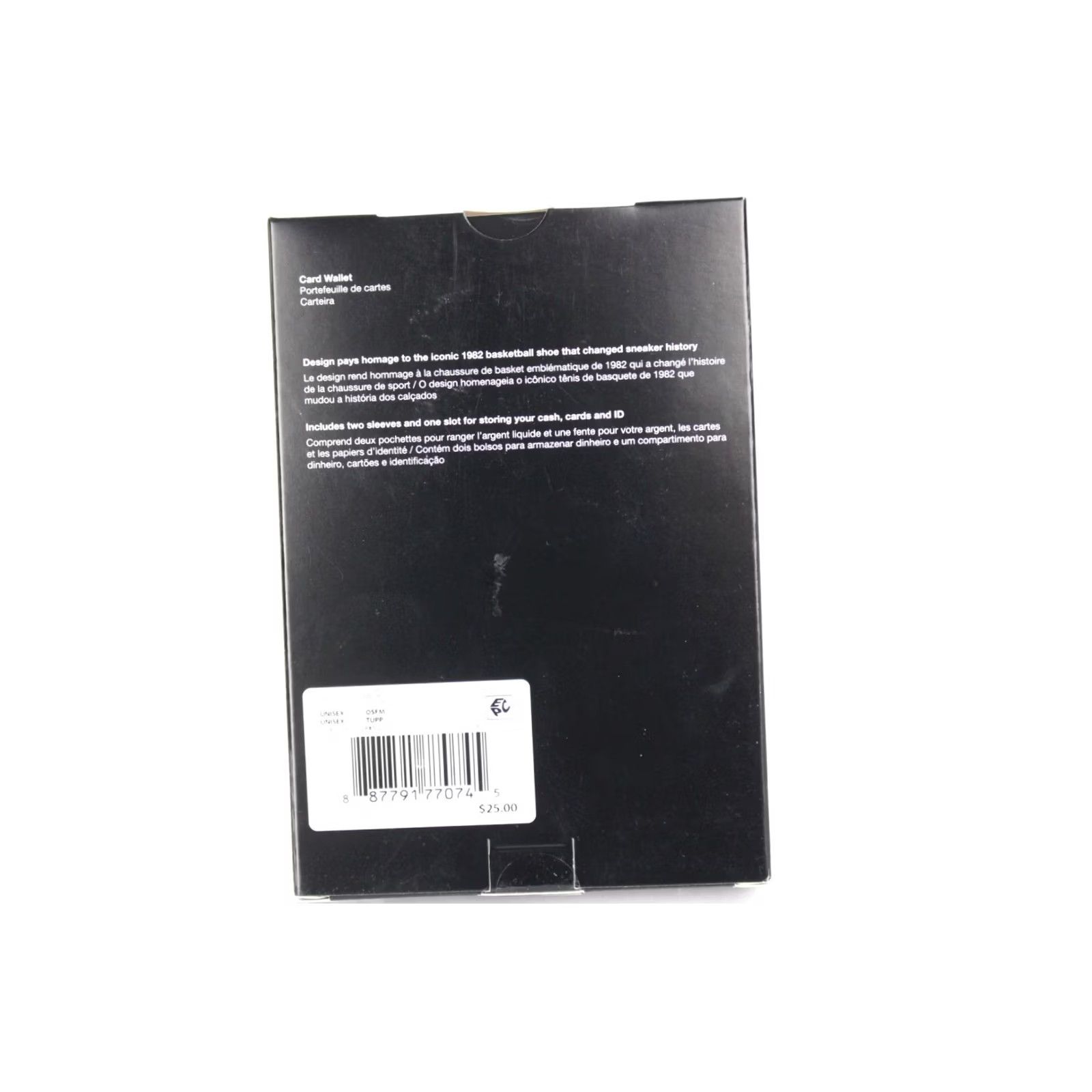 Nike Nike Air Force 1 Card Wallet Iconic 1982 White Red - Card Wallet Men 4.5" x 3.25" 1 Sleeve 3 Card Slots White Red Size ONE SIZE - 3 Thumbnail