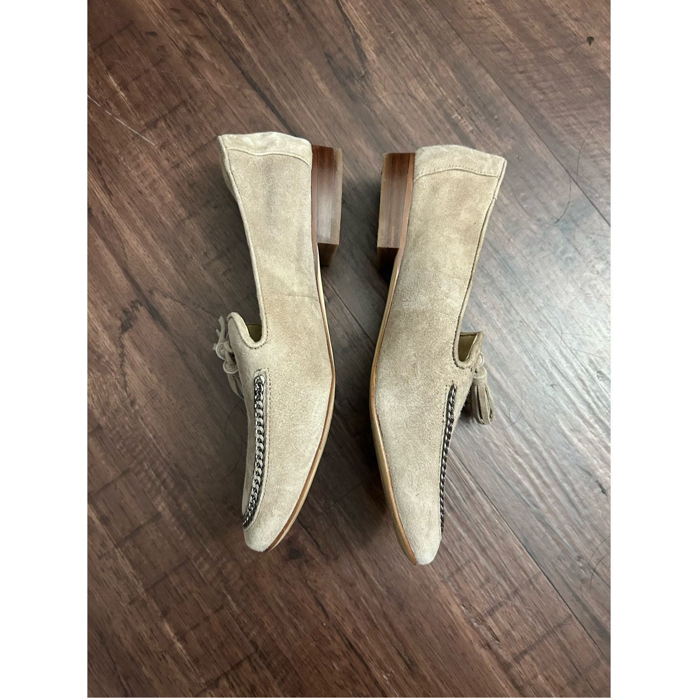Karl Lagerfeld Karl Lagerfeld Paris Bari Leather Loafers Taupe Shoes, Size Size US 6 / IT 36 - 10 Thumbnail