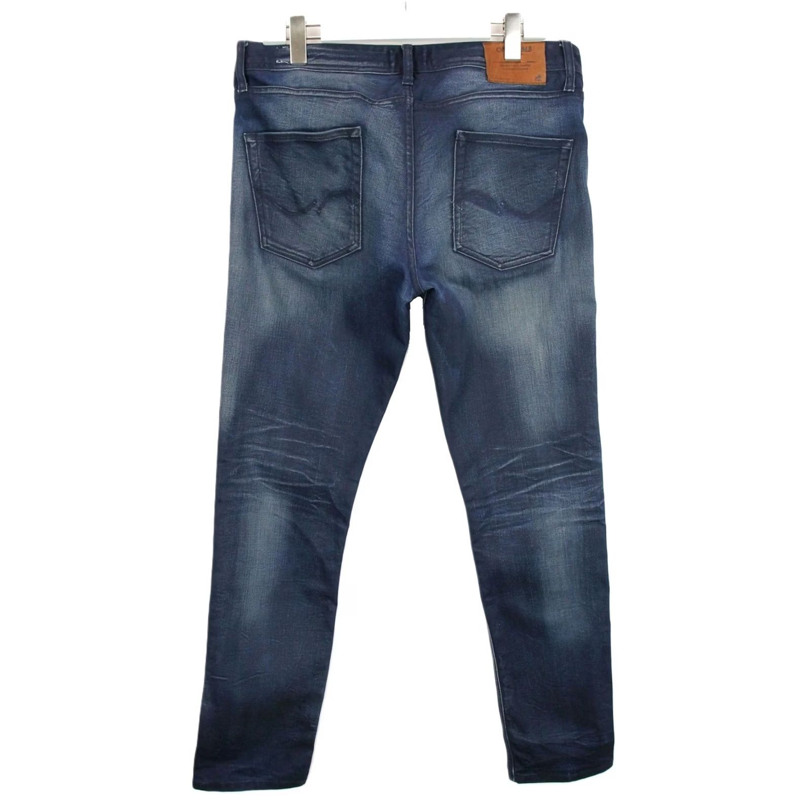 Jack & Jones JACK & JONES Slim Fit / Tim Jeans Men's W36/L34 Whiskers Faded Denim Blue Jeans Mens W36/L34 Blue Slim Fit Denim Size US 36 / EU 52 - 2 Thumbnail