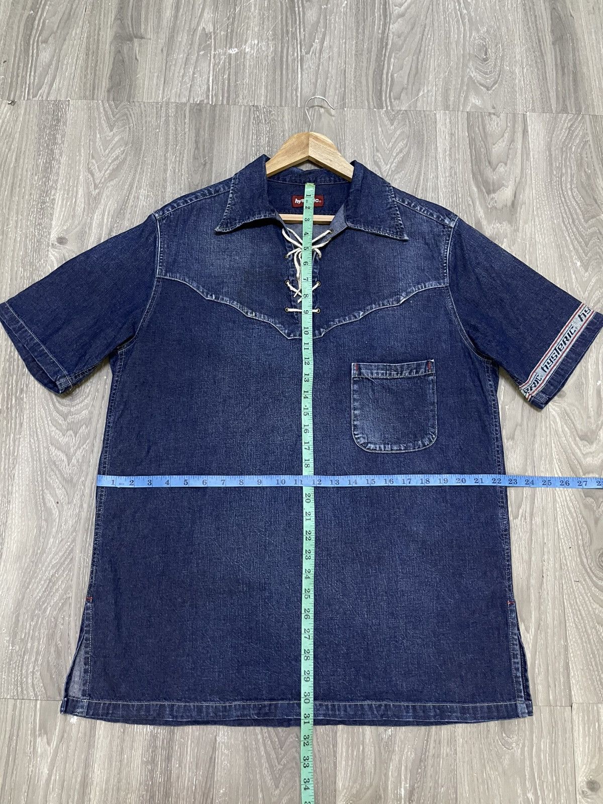 Hysteric Glamour 🔥Hysteric Glamour🔥 Denim Short Sleeve Size US L / EU 52-54 / 3 - 15 Thumbnail