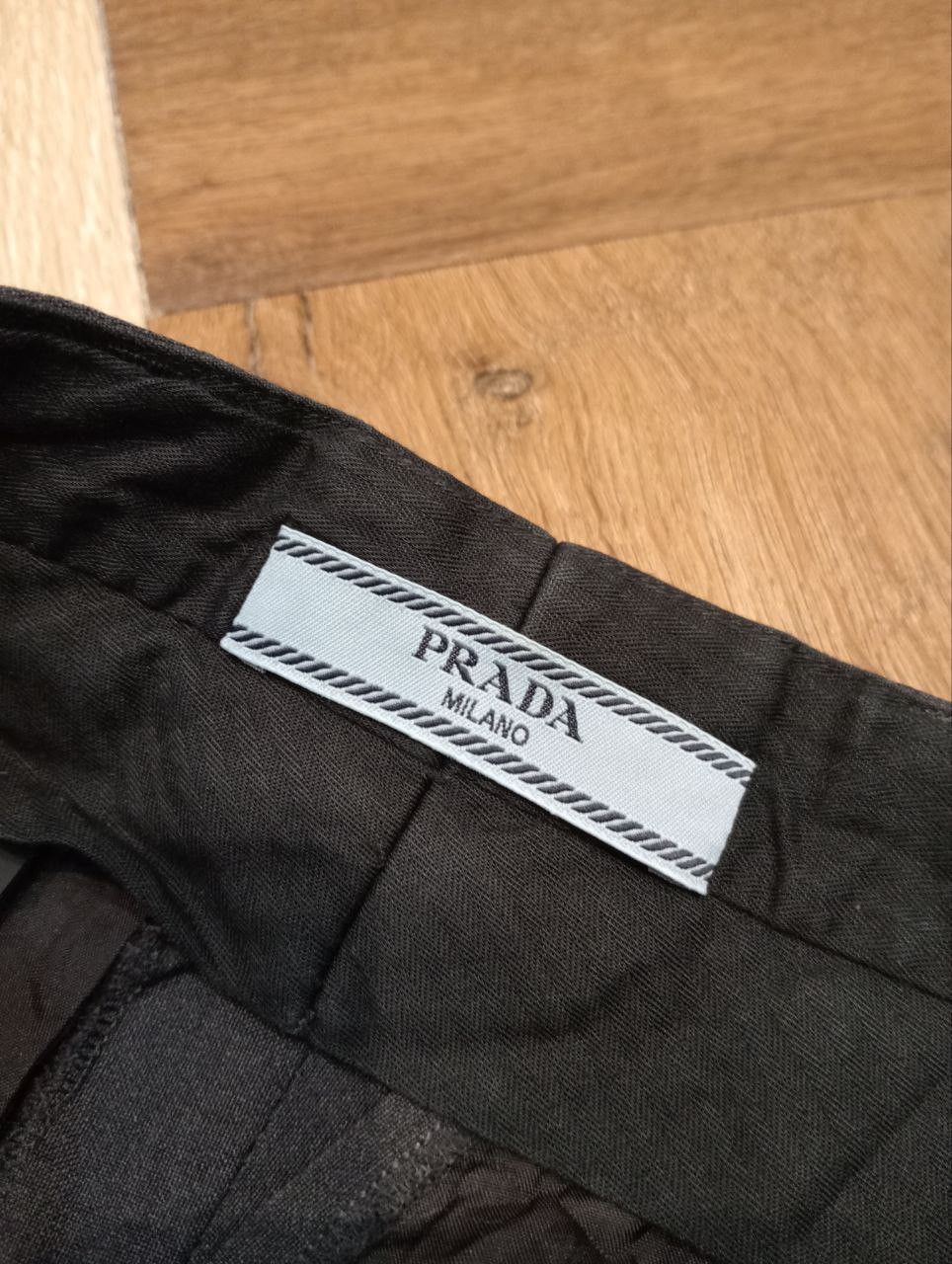 Prada PRADA MILANO WIDE LEG PANTS - SIZE 36 DARK GREY Size 25" / US 0 / IT 36 - 6 Thumbnail