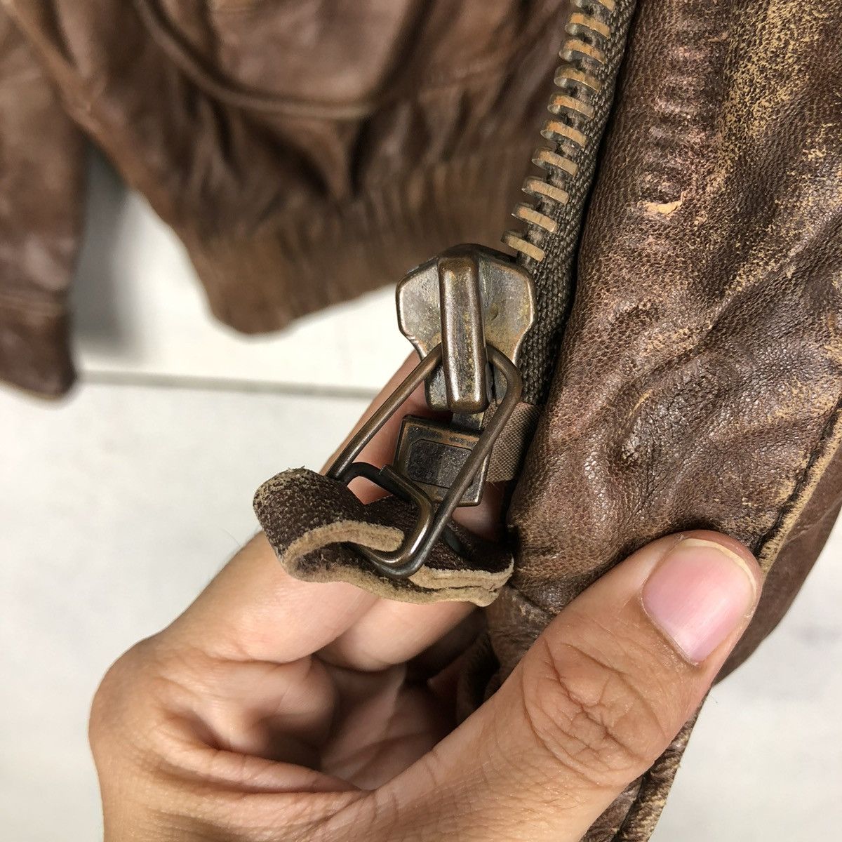 Japanese Brand 🔥VINTAGE JUMPER BOMBER LEATHER JACKET ISSEY MIYAKE Size US L / EU 52-54 / 3 - 16 Thumbnail