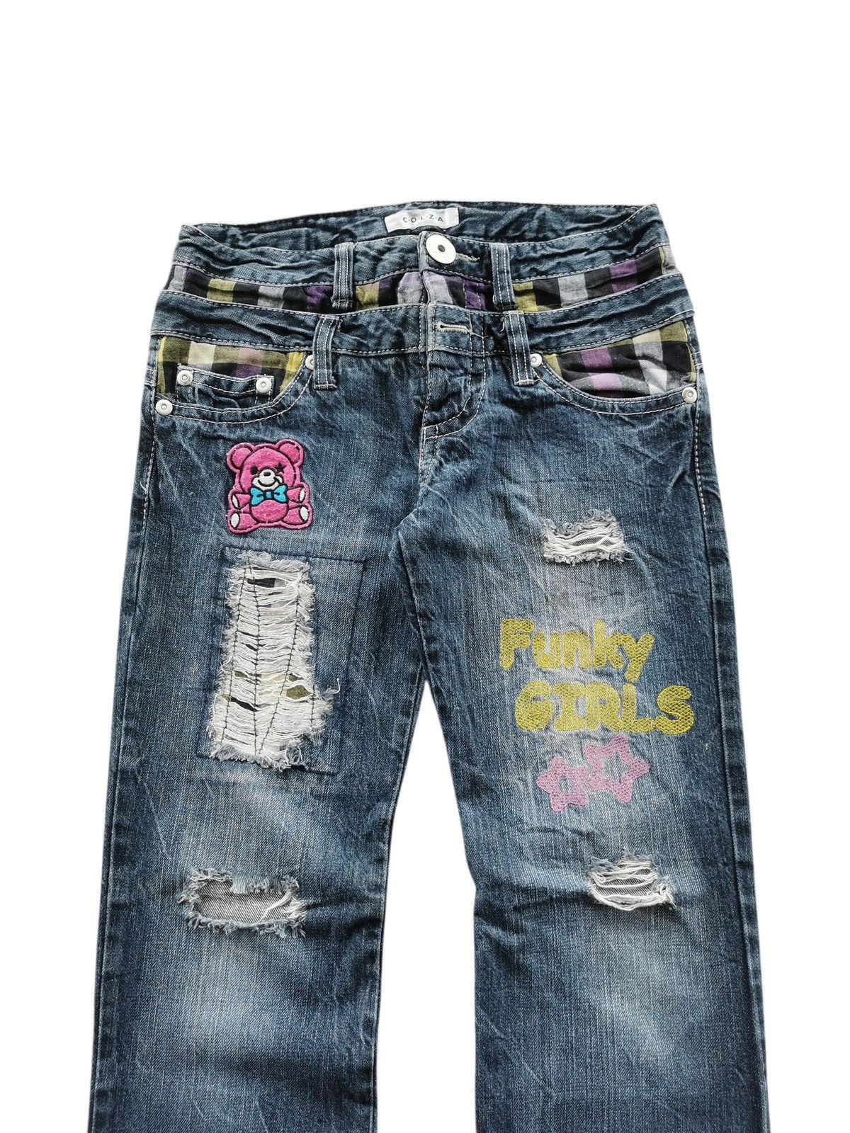 Kapital Colza Jeans Double Waist Funky Girl 🟦 A830 Size 28" / US 6 / IT 42 - 4 Thumbnail