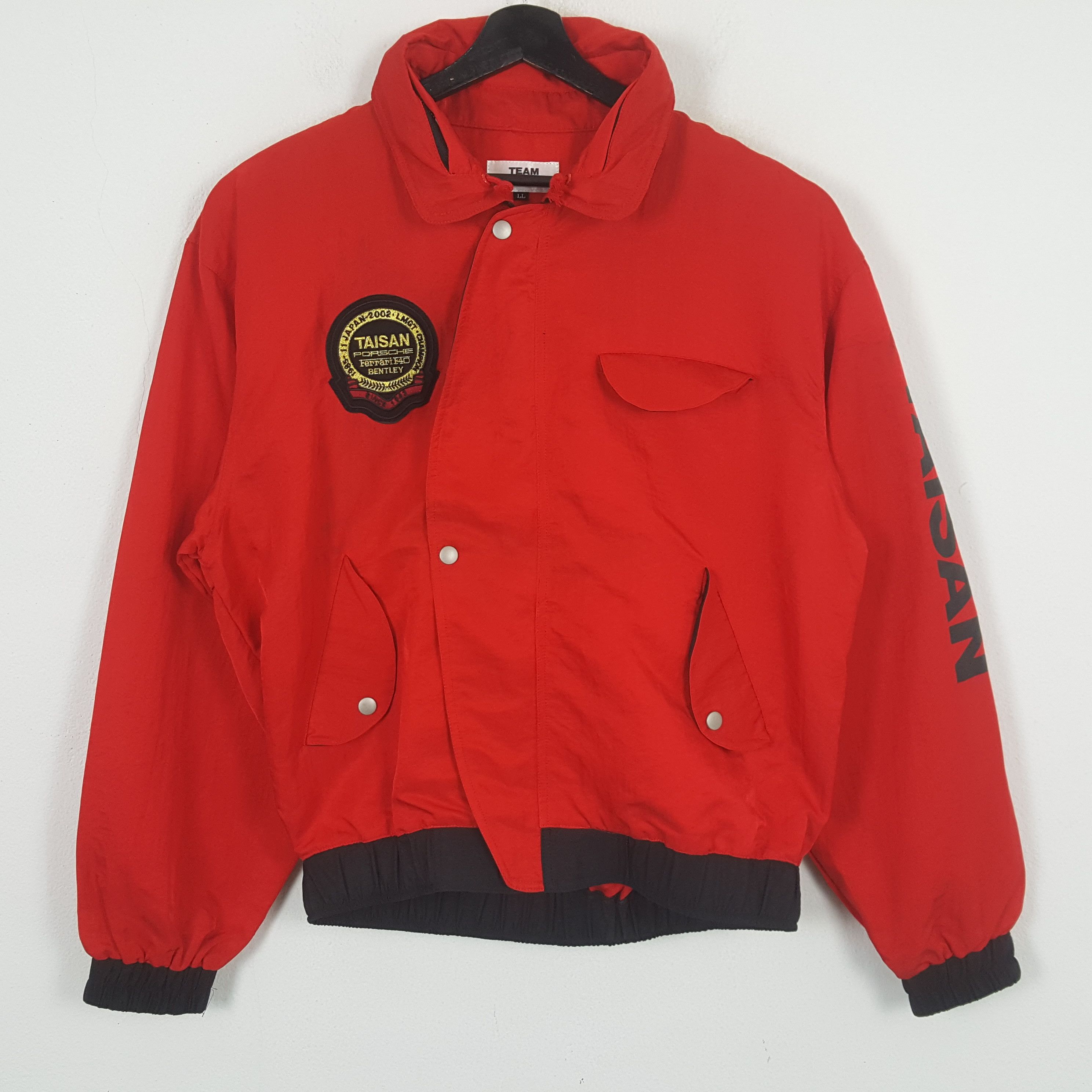Vintage Team Taisan Porsche Ferrari Bentley Motorsports Jacket Size US L / EU 52-54 / 3 - 3 Thumbnail