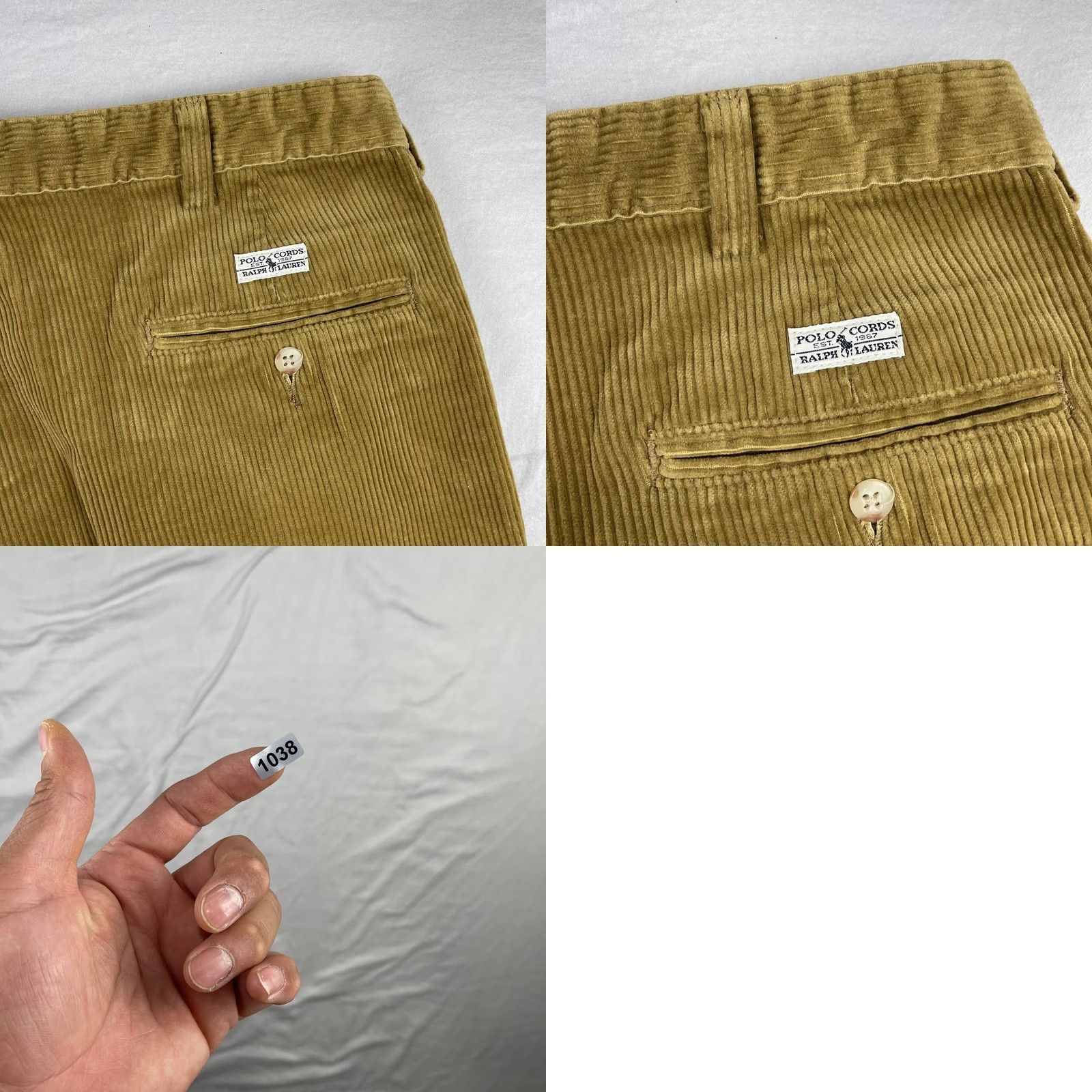 Polo Ralph Lauren VINTAGE Polo Ralph Lauren Pants Mens 36x32 Tan Corduroy Pleated Made USA 90s Size US M / EU 48-50 / 2 - 8 Thumbnail