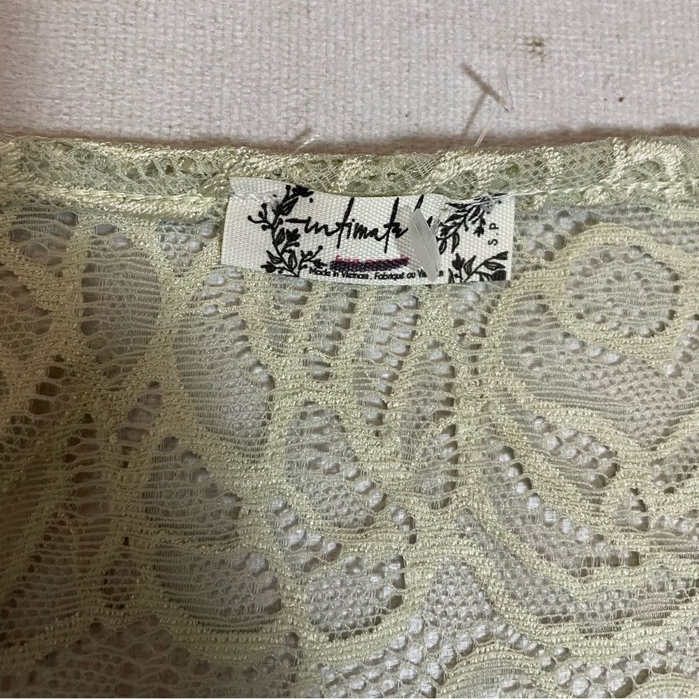 Free People New Free People In My Head Light Green Lace Long Sleeve Bod Size S / US 4 / IT 40 - 6 Thumbnail