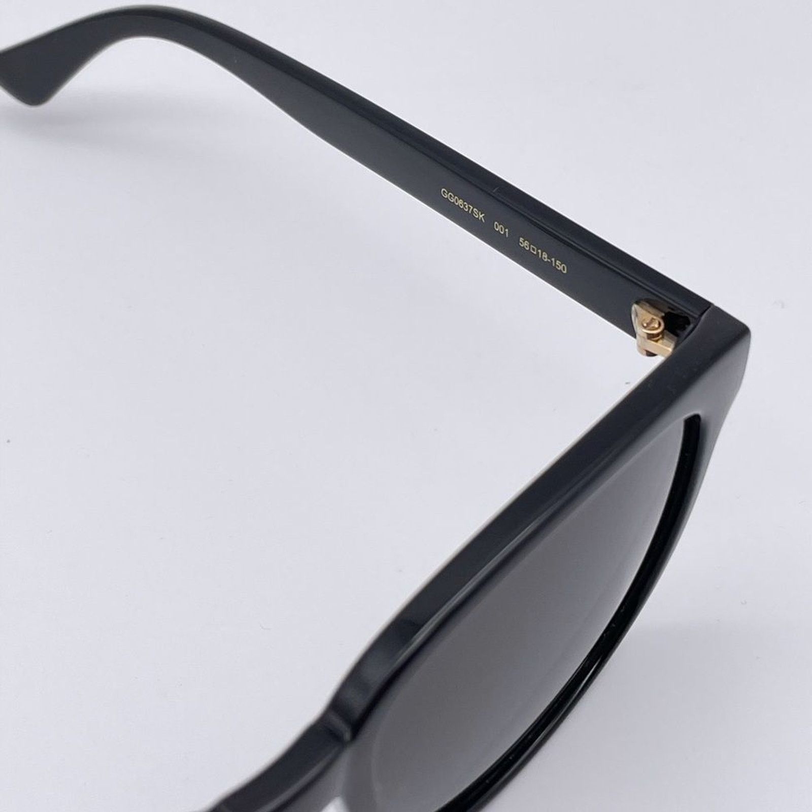 Gucci BRAND NEW GUCCI GG0637SK 001 Black Grey Unisex Sunglasses Size ONE SIZE - 5 Thumbnail