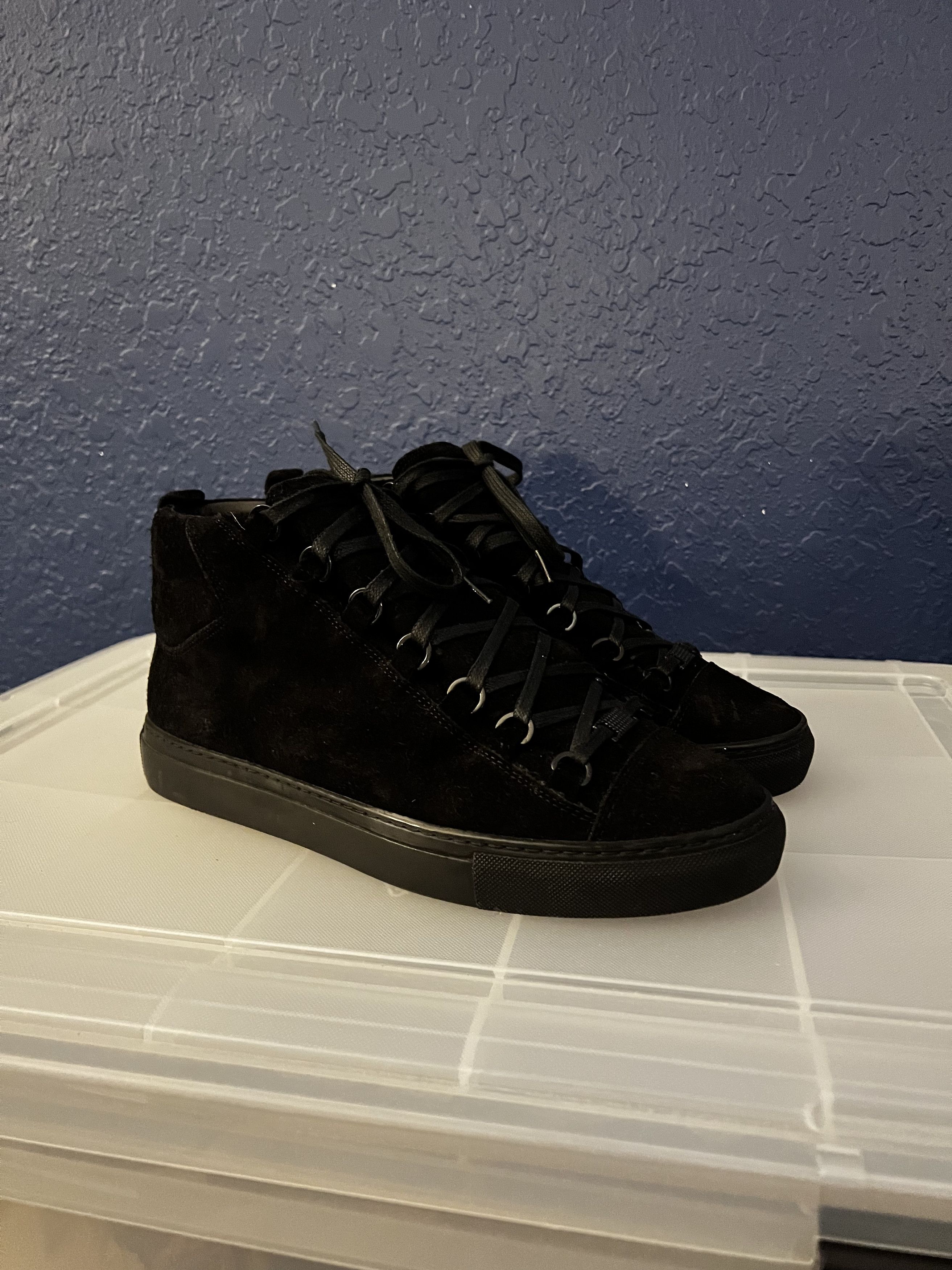 Balenciaga Balenciaga Arena Black Suede | Grailed