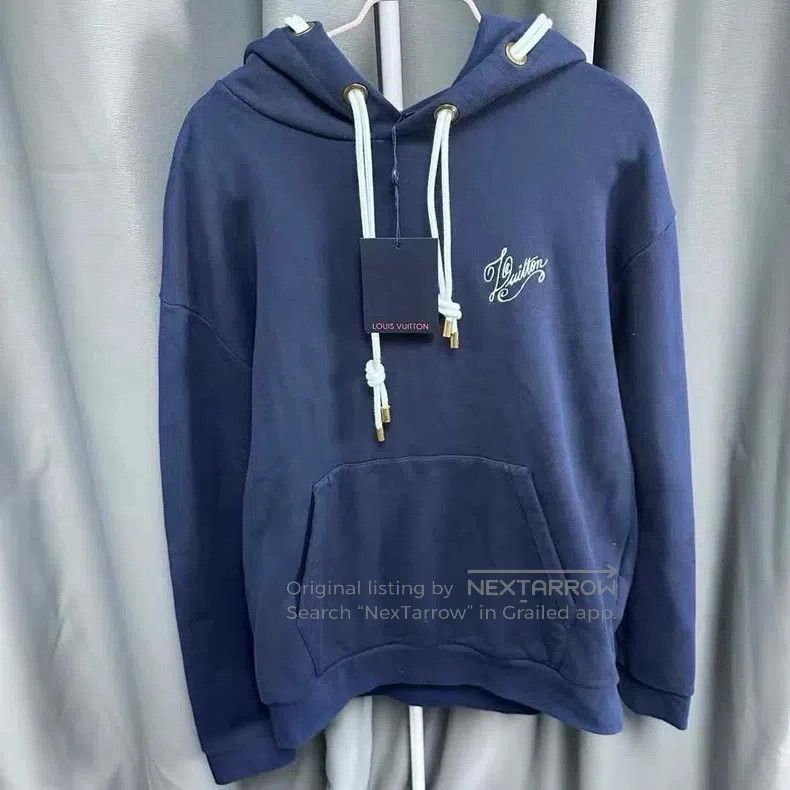 Louis Vuitton SS24 logo graphic casual drawstring hooded s
