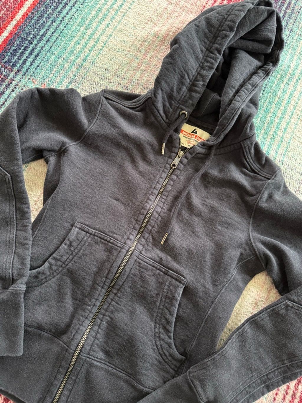 American Giant Women's AMERICAN GIANT Black Full-Zip Hoodie XS Size XS / US 0-2 / IT 36-38 - 2 Thumbnail