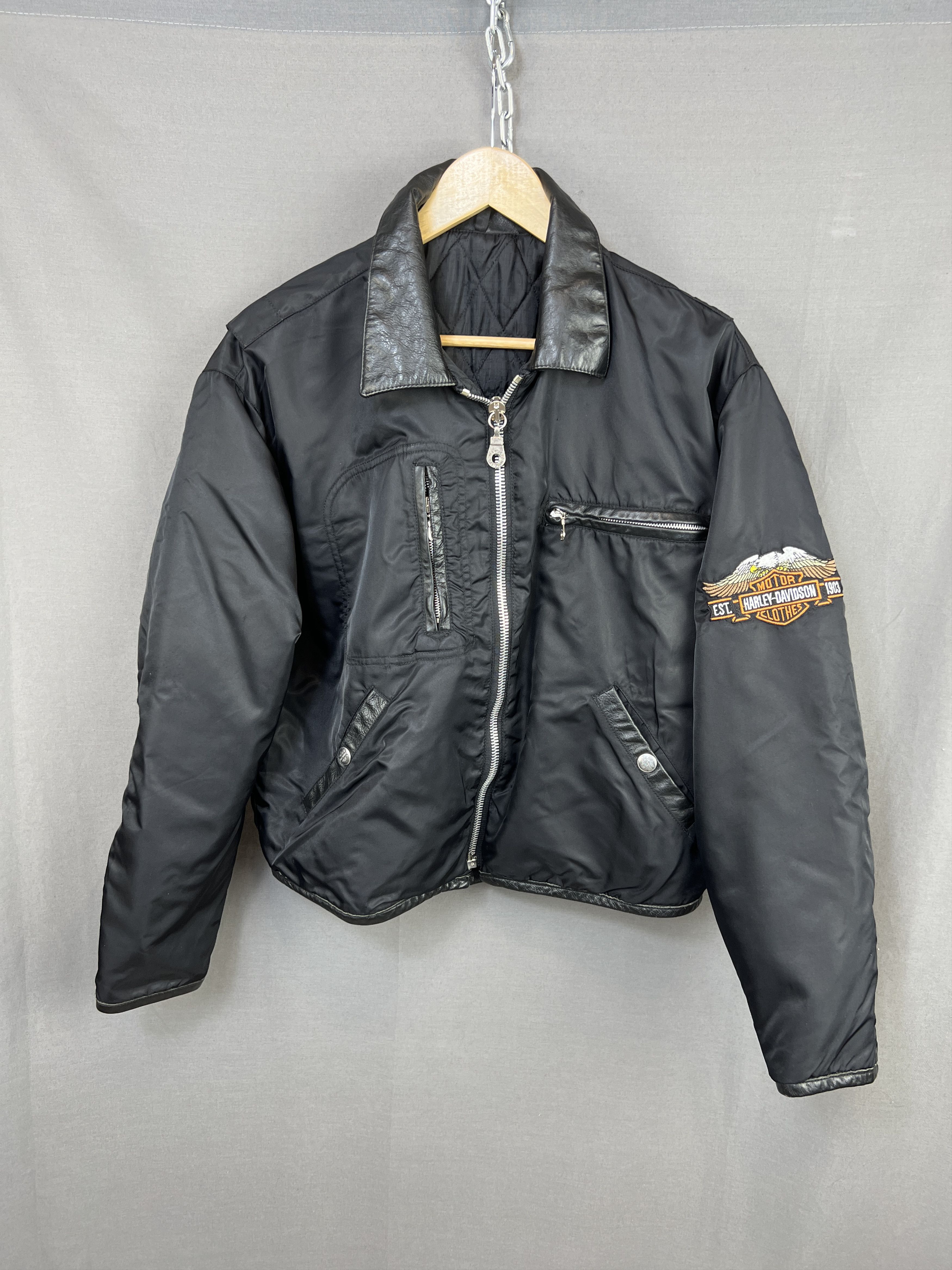 Harley Davidson × Vintage Vintage Harley Davidson Nylon Leather 