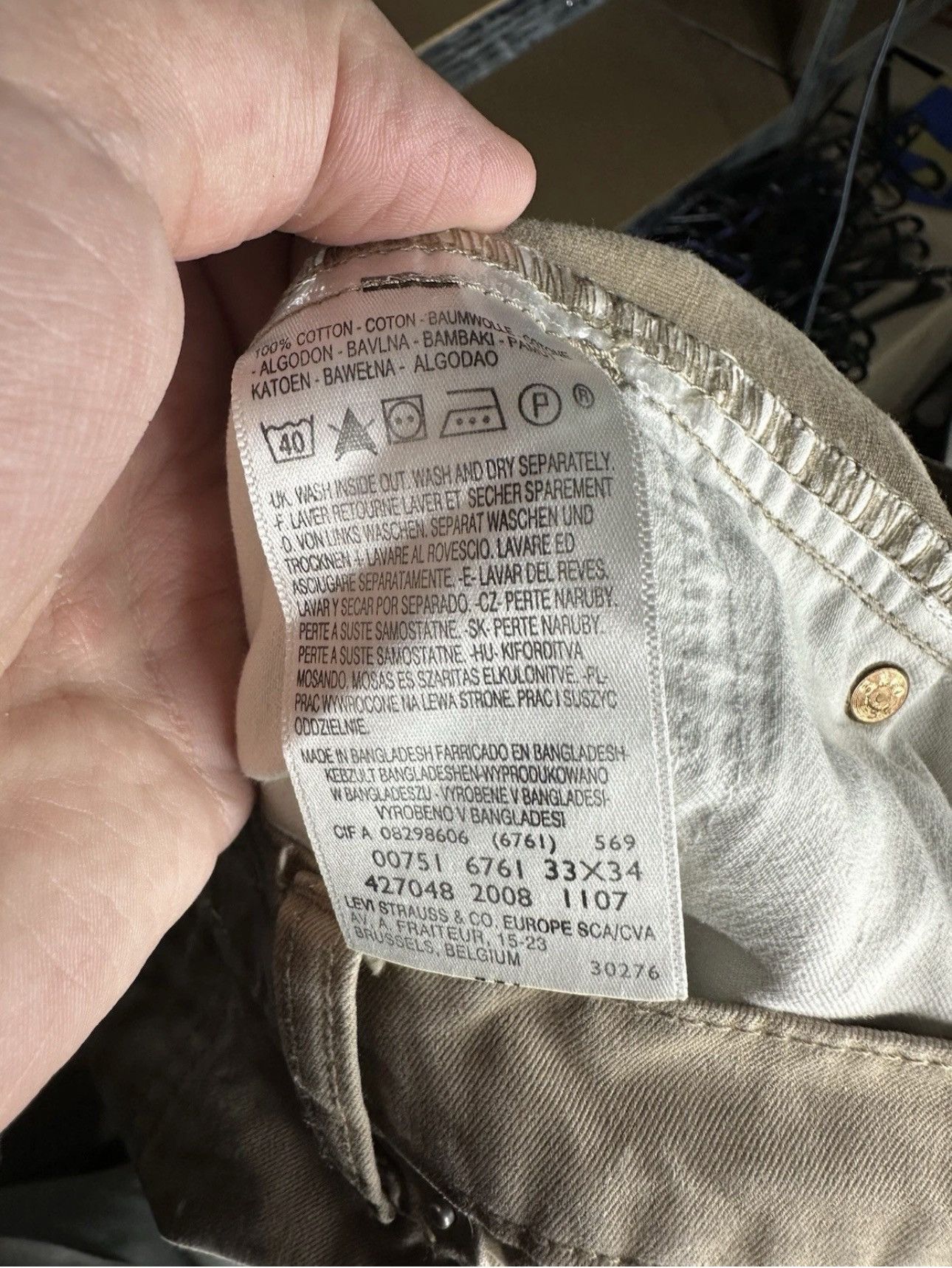 Levi's Levi's Vintage 751 Straight Fit Pants Cotton Casual W33 L34 Size US 33 - 4 Thumbnail