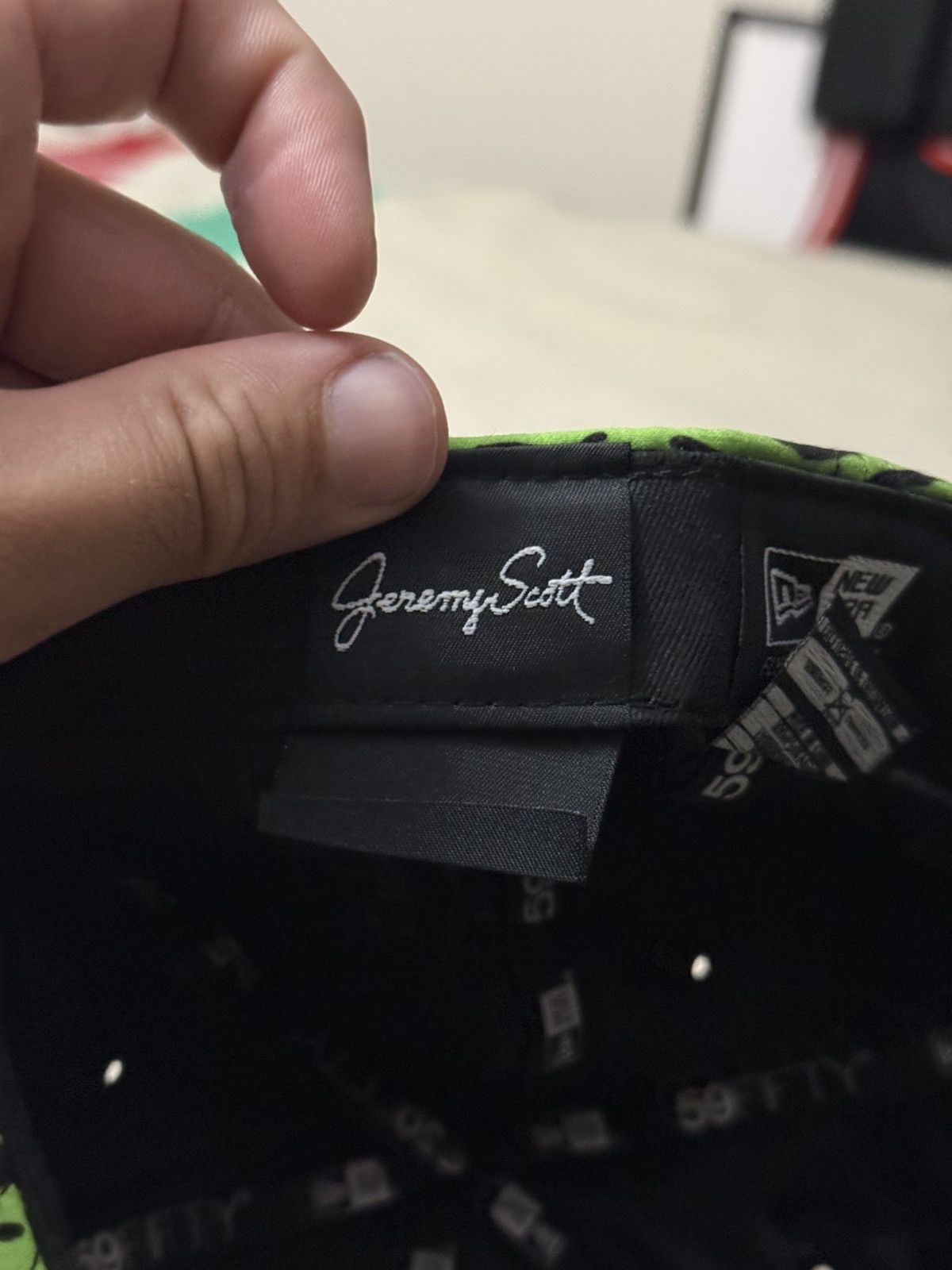Jeremy Scott 2013 Jeremy Scott New Era Green Tiger Stripe Hat Size 8 Size ONE SIZE - 12 Thumbnail