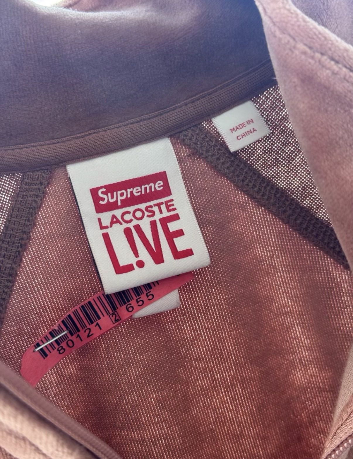Supreme Supreme x Lacoste Velvet Hoodie K21 Size US L / EU 52-54 / 3 - 7 Thumbnail
