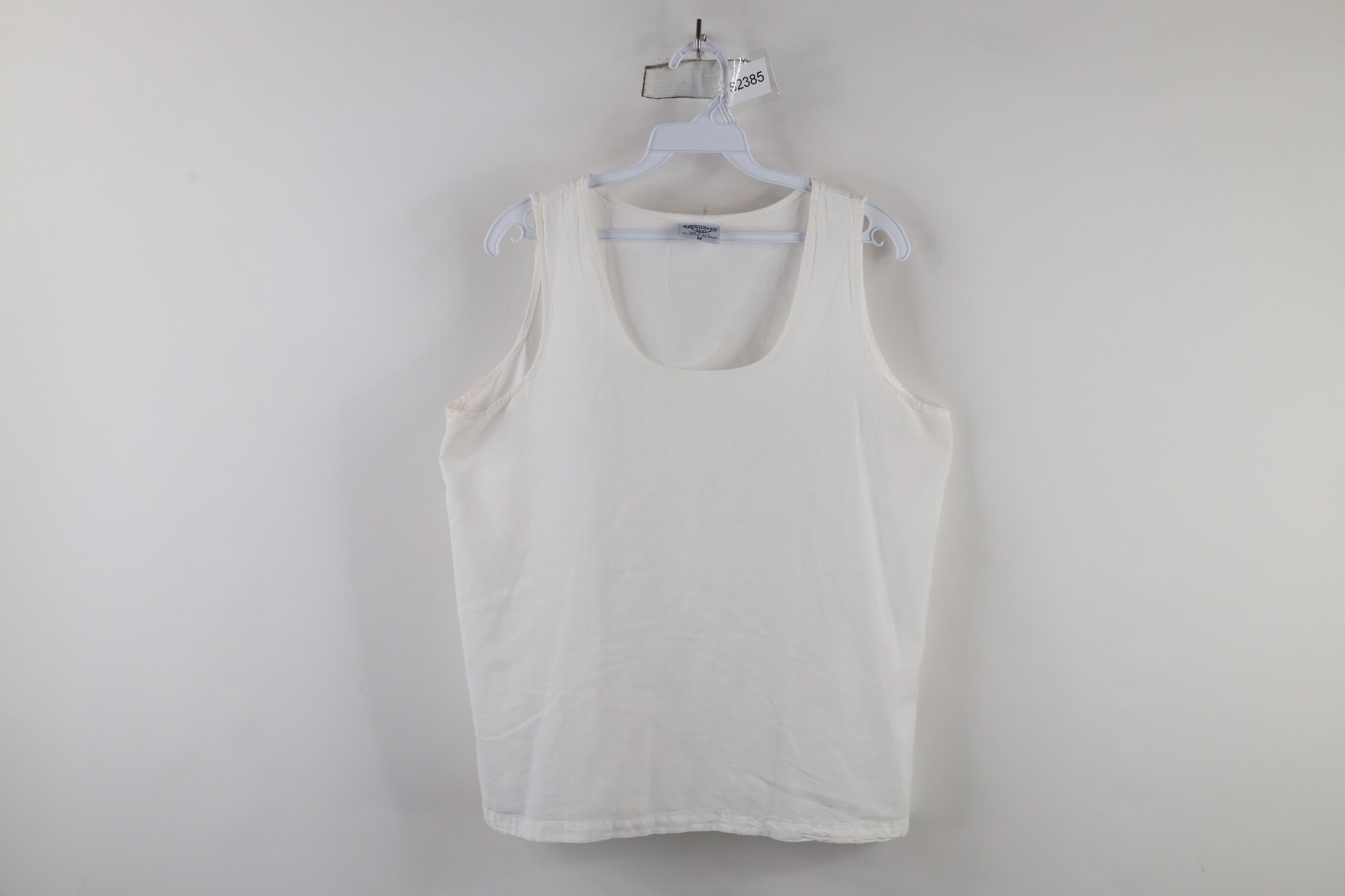 Vintage Vintage 90s Streetwear Gauzy Cotton Tank Top T-Shirt USA Size M / US 6-8 / IT 42-44 - 1 Thumbnail