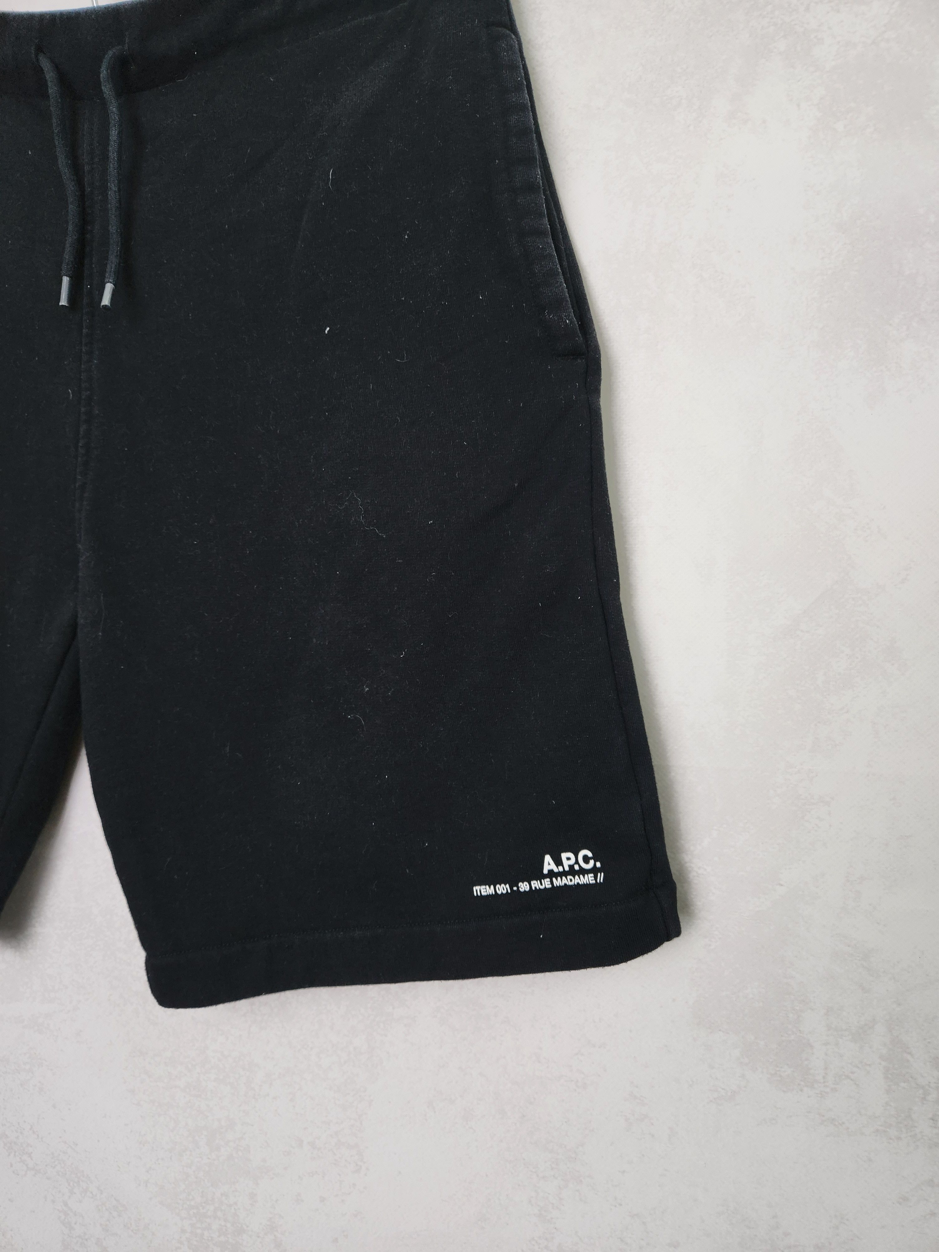 A.P.C. apc rue madame paris black cotton shorts size M Size US 32 / EU 48 - 2 Thumbnail