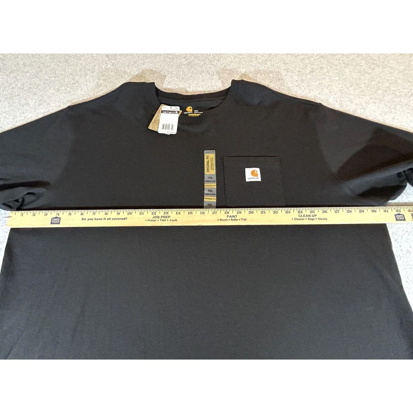 Carhartt Carhartt Mens K87 Shirt 3XL Black Short Sleeve Pocket Original Fit Workwear Crew Neck (Jersey) Mens Size US XXL / EU 58 / 5 - 6 Thumbnail