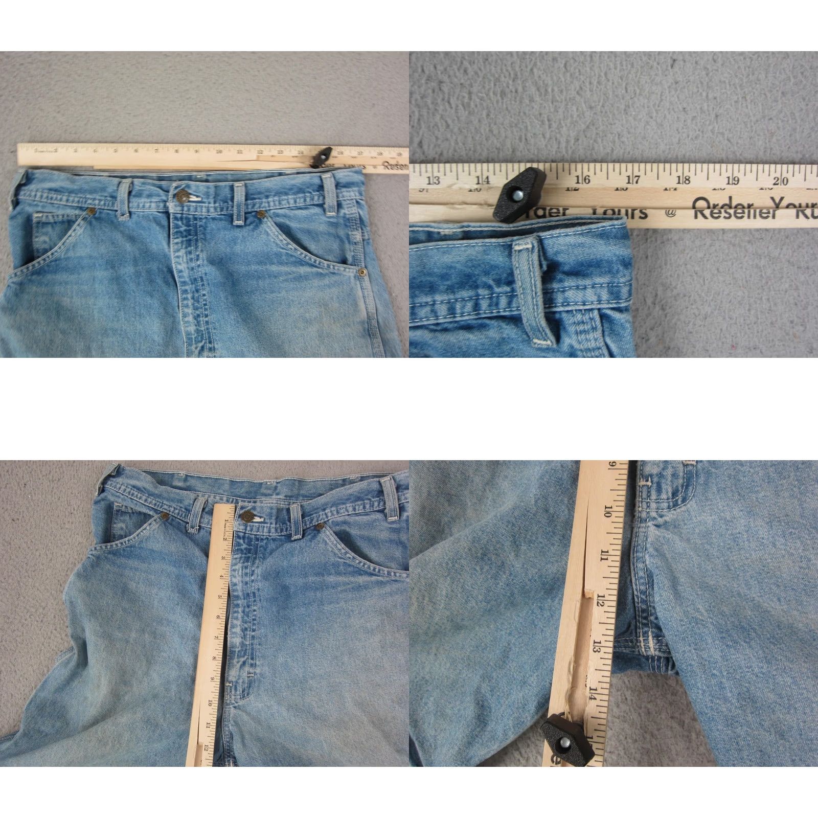 Vintage VINTAGE Key Shorts Mens 34 Blue Denim Jorts Light Carpenter Work Baggy Denim Shorts Blue 34 Mens Size US 34 / EU 50 - 8 Thumbnail