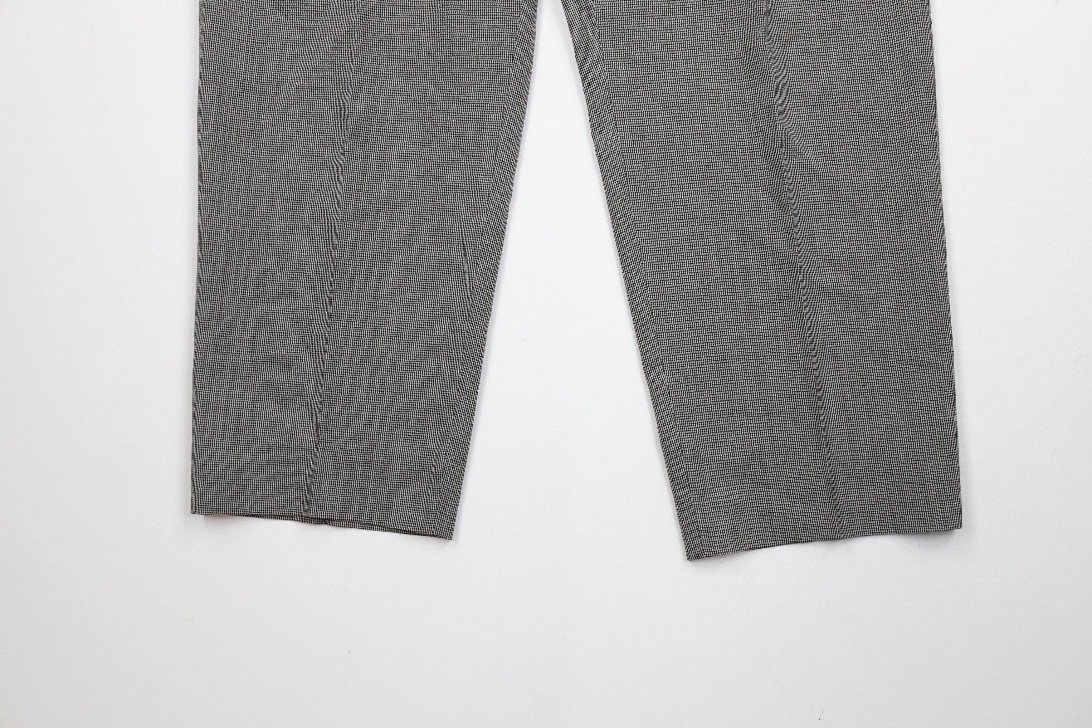 Vintage Vintage 90s Streetwear Wool Houndstooth Wide Leg Chino Pants Size US 36 / EU 52 - 4 Thumbnail