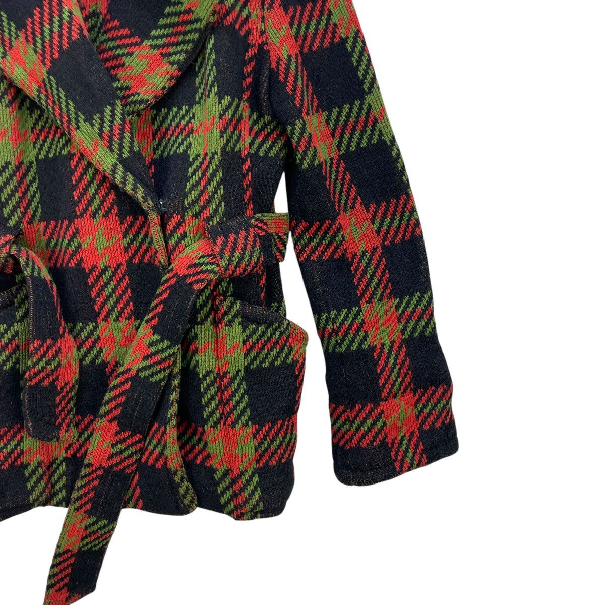 Japanese Brand Vintage Woolen Lolo Belted Jacket Size M / US 6-8 / IT 42-44 - 5 Thumbnail