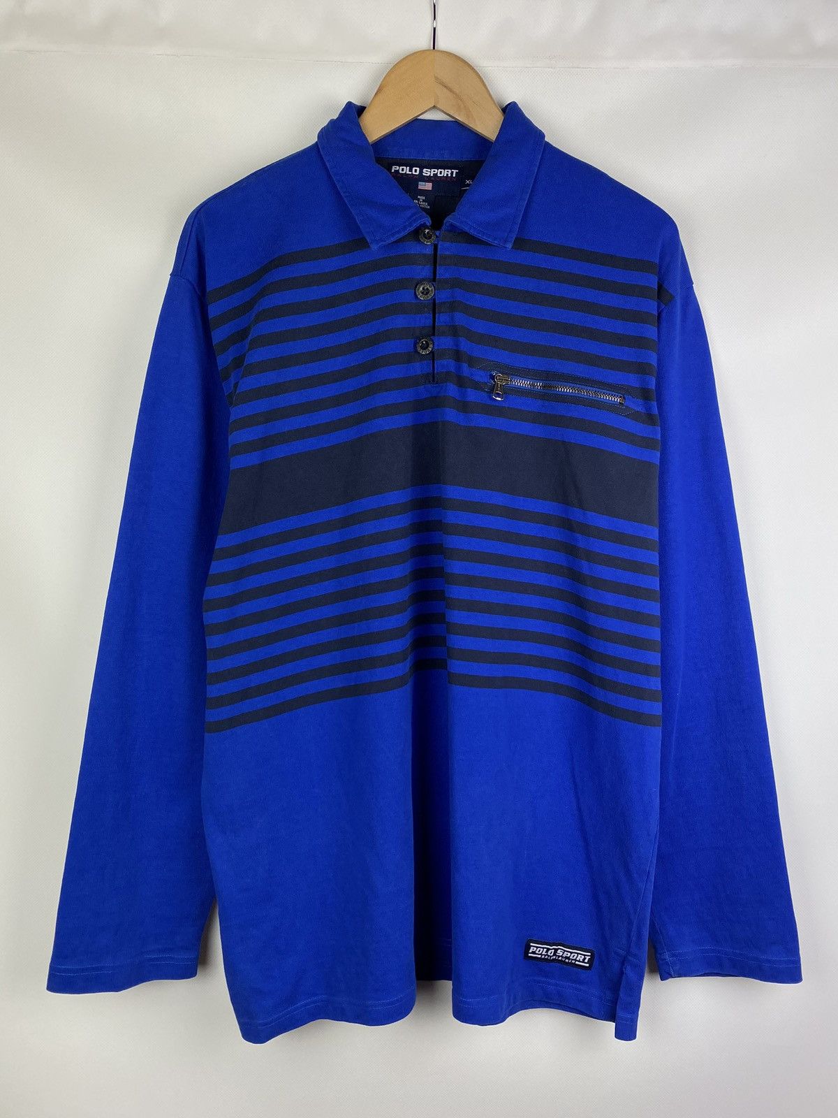 Polo Ralph Lauren Polo Sport Ralph Lauren vintage long sleeve rugby shirt Size US XL / EU 56 / 4 - 1 Thumbnail