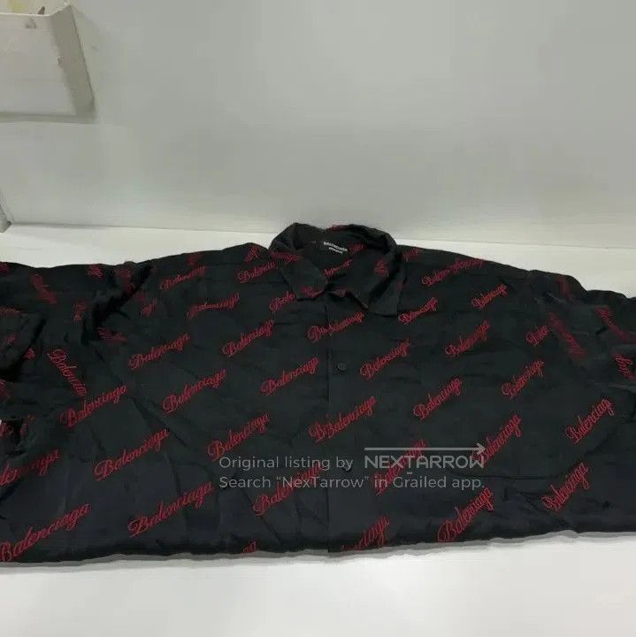 Balenciaga Balenciaga Logo Print Short Sleeve Shirt. Size US M / EU 48-50 / 2 - 3 Thumbnail