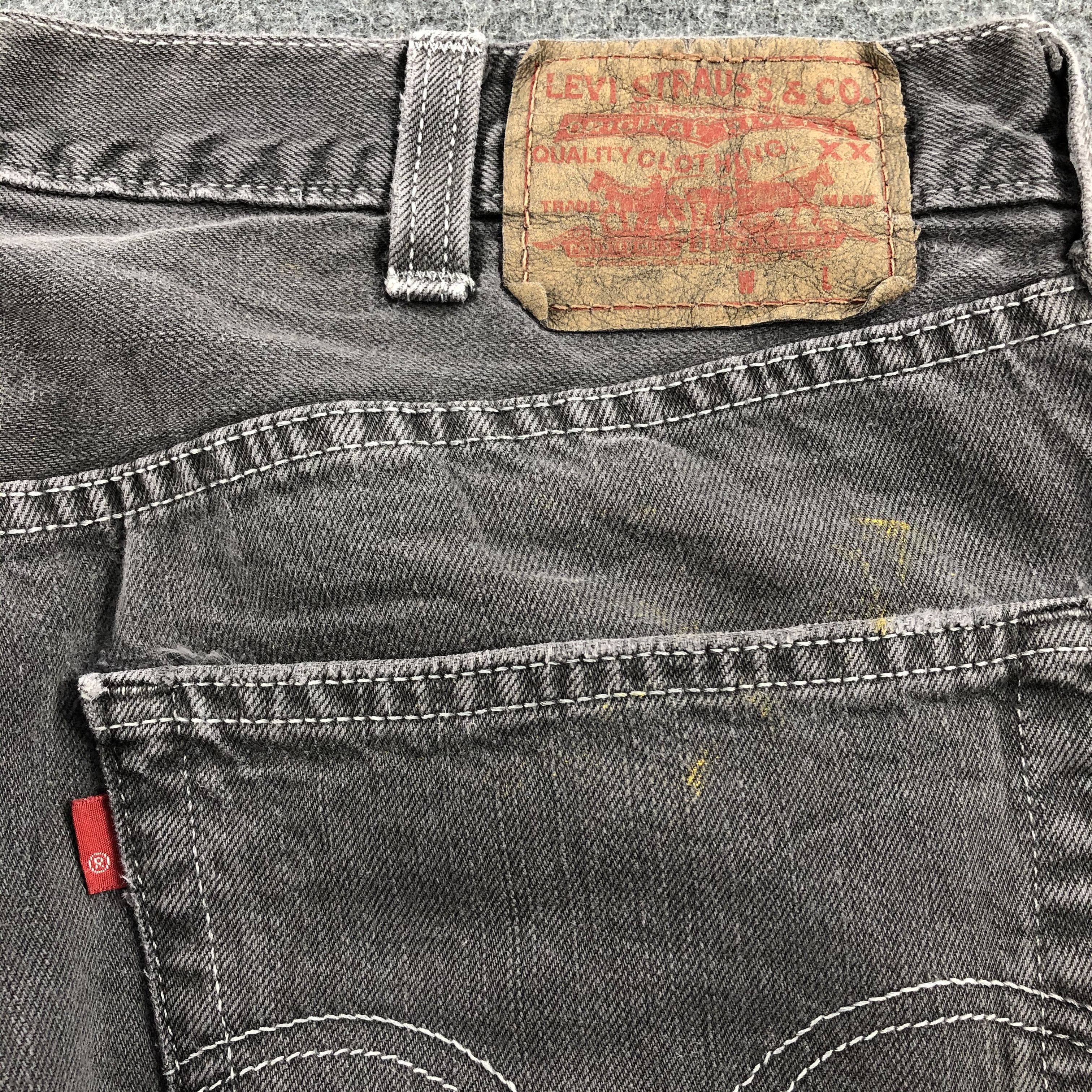 Levi's Vintage Faded Black Levis 501 Jeans-JM1667 Size US 38 / EU 54 - 6 Thumbnail