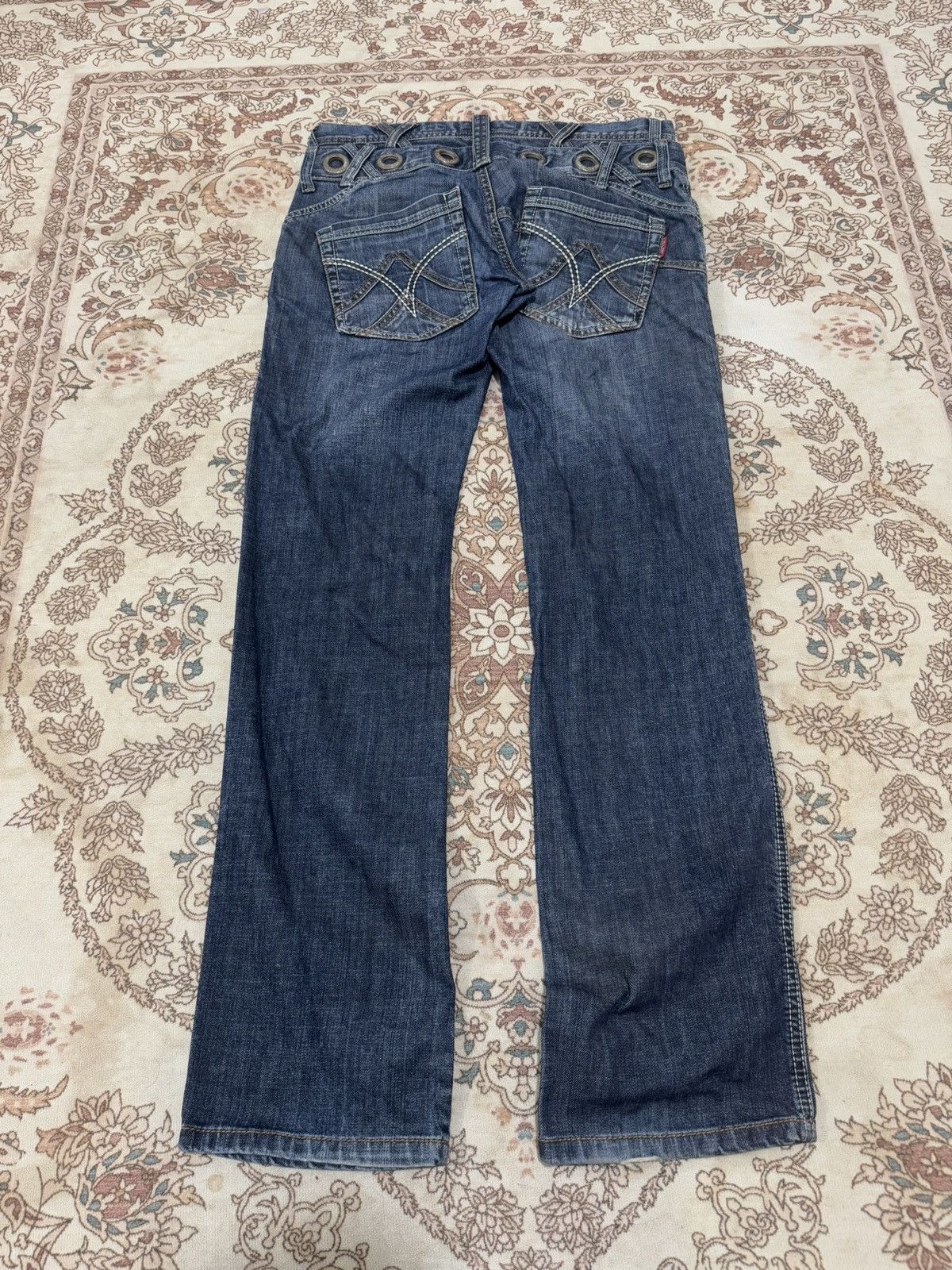 If Six Was Nine × Rusty × Vintage Vintage Rusty Neal Double Waist Low Rise Jeans Size US 34 / EU 50 - 5 Thumbnail