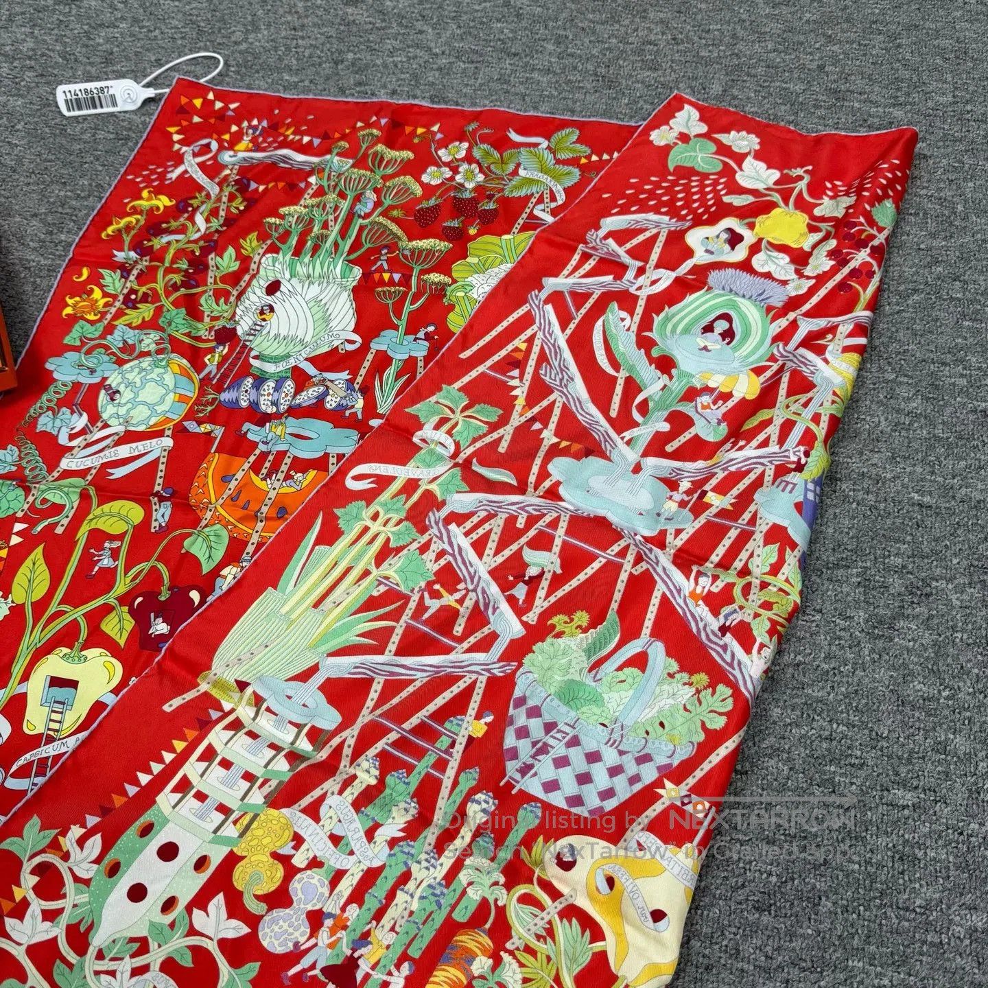 Hermes Hermes The Adventure of the Vegetable: The Silk Scarf| Size ONE SIZE - 3 Thumbnail