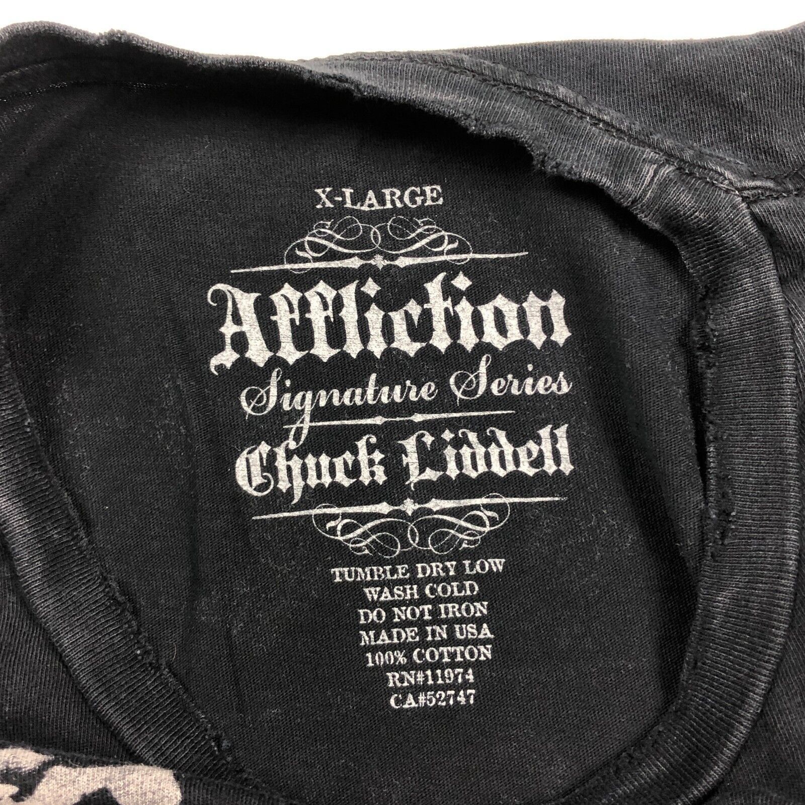 Affliction × UFC × Vintage Affliction Ice Man Chuck Liddell Skull & Wings Tee Size XL Size US XL / EU 56 / 4 - 3 Thumbnail