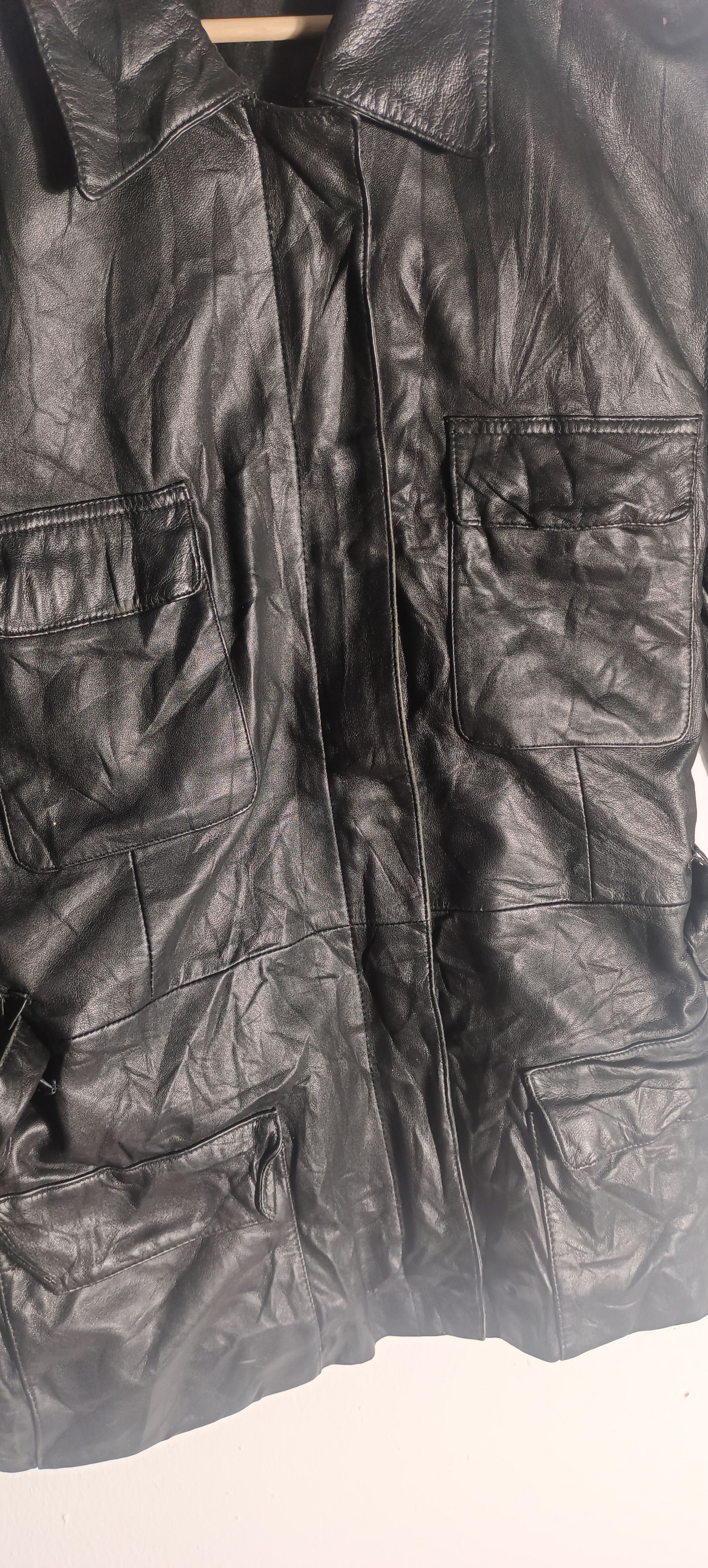 Vintage Vintage Genuine Black Leather TheAlternative Size US L / EU 52-54 / 3 - 4 Thumbnail