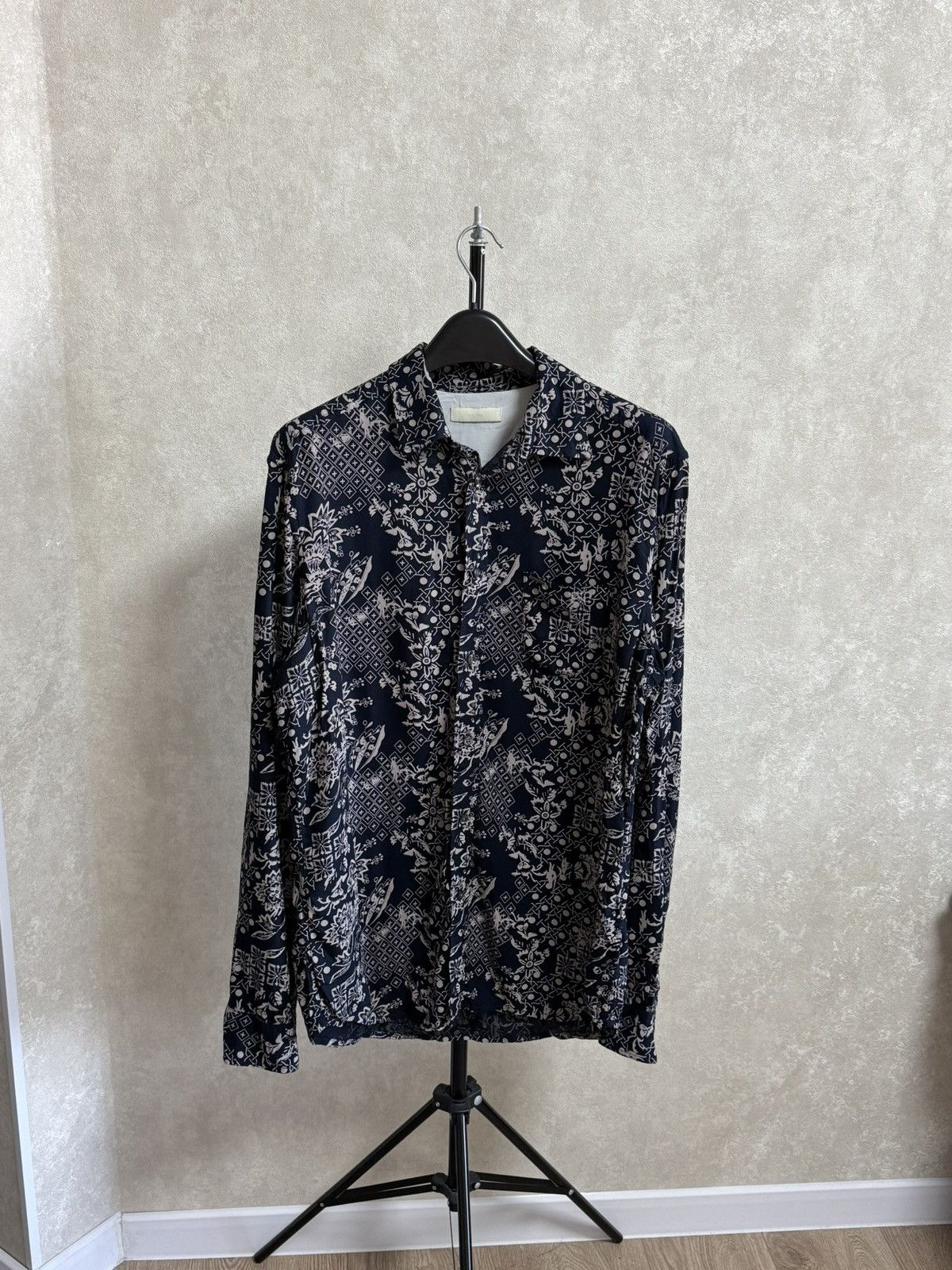 Diesel Vintage Diesel Button Up Shirt Geometric Print Size XL Size US XL / EU 56 / 4 - 3 Thumbnail