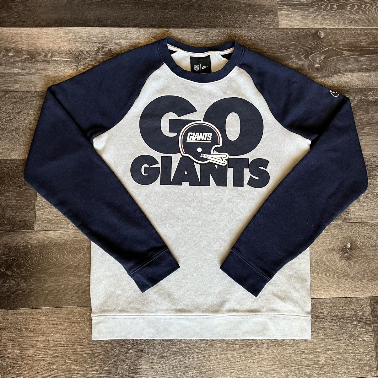 NFL × Nike Vintage NFL New York Giants Nike Historic Raglan Sweatshirt Size US S / EU 44-46 / 1 - 1 Thumbnail