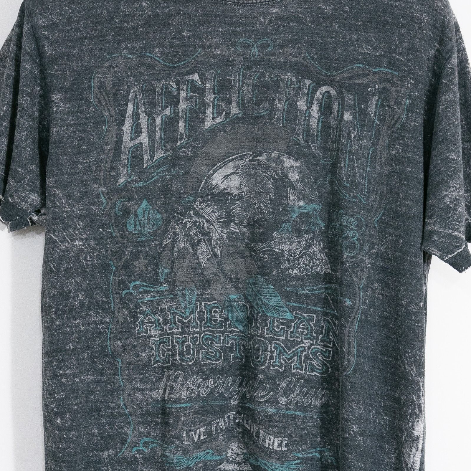 Affliction Vintage Y2K Affliction T Shirt Mens Large - Thin Distressed Size US L / EU 52-54 / 3 - 3 Thumbnail