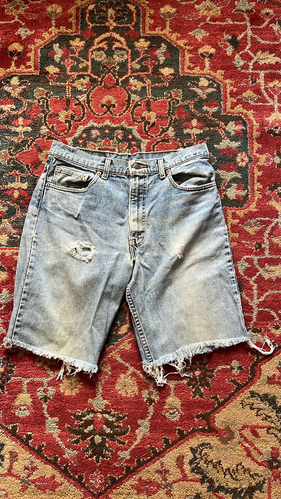 Levi's Vintage Clothing Levi cut off denim shorts Size US 33 - 2 Thumbnail