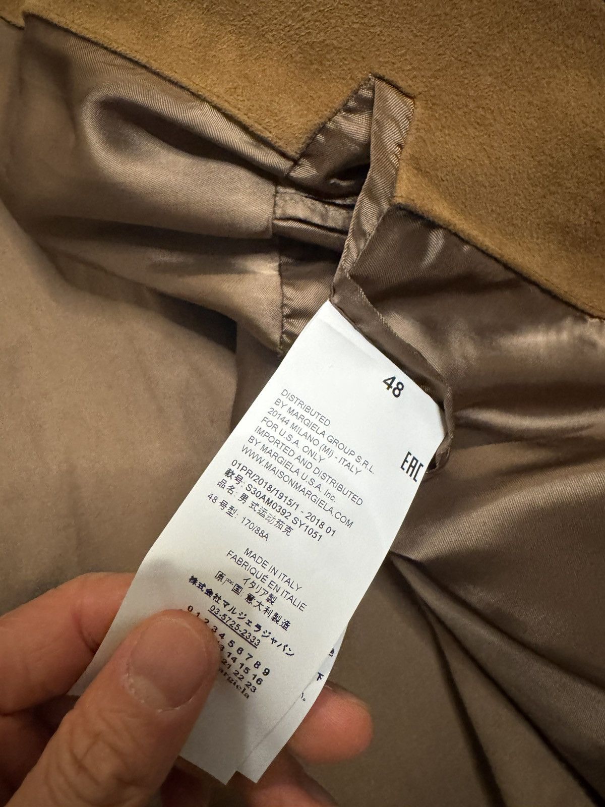 Maison Margiela Margiela Mainline Suede Jacket 48 Size US M / EU 48-50 / 2 - 11 Thumbnail