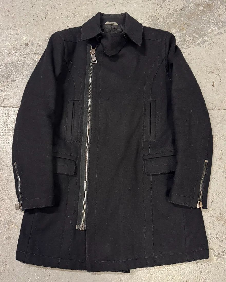2000s Dolce & Gabbana Black Wool Asymmetrical Jacket