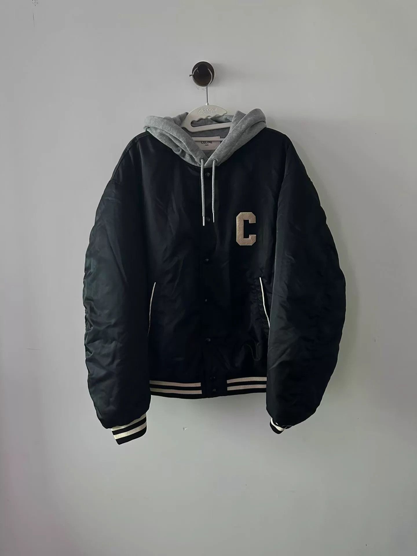 CELINE hooded baseball jacket 54 new stored