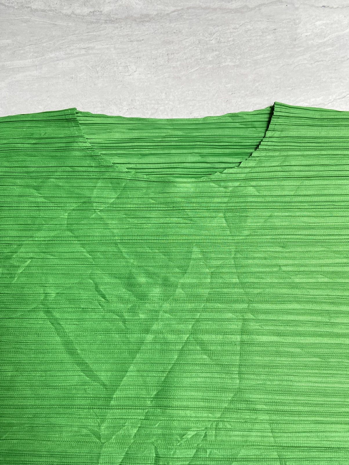Designer × Japanese Brand PLEATSME Green Pleats Dress Size S / US 4 / IT 40 - 4 Thumbnail