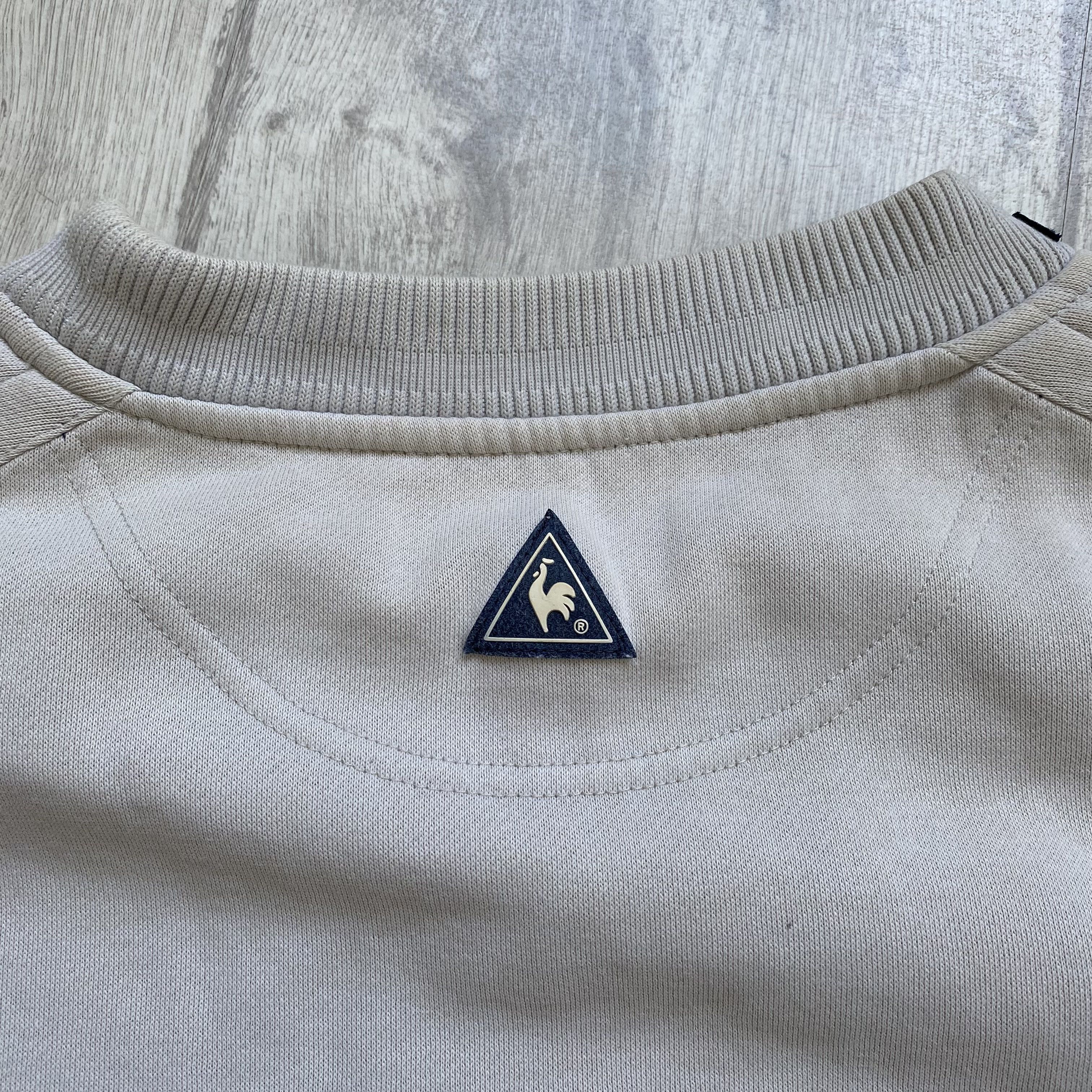Le Coq Sportif 🐓Vintage 90s Le Coq Spotif heavy Boxy sweatshirt Distressed Size US L / EU 52-54 / 3 - 13 Thumbnail