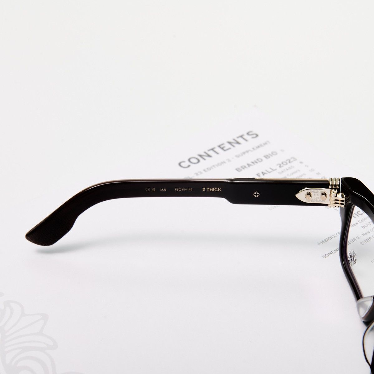 Chrome Hearts CHROME HEARTS 2 THICK CLASSIC BROWN GLASSES Size ONE SIZE - 5 Thumbnail