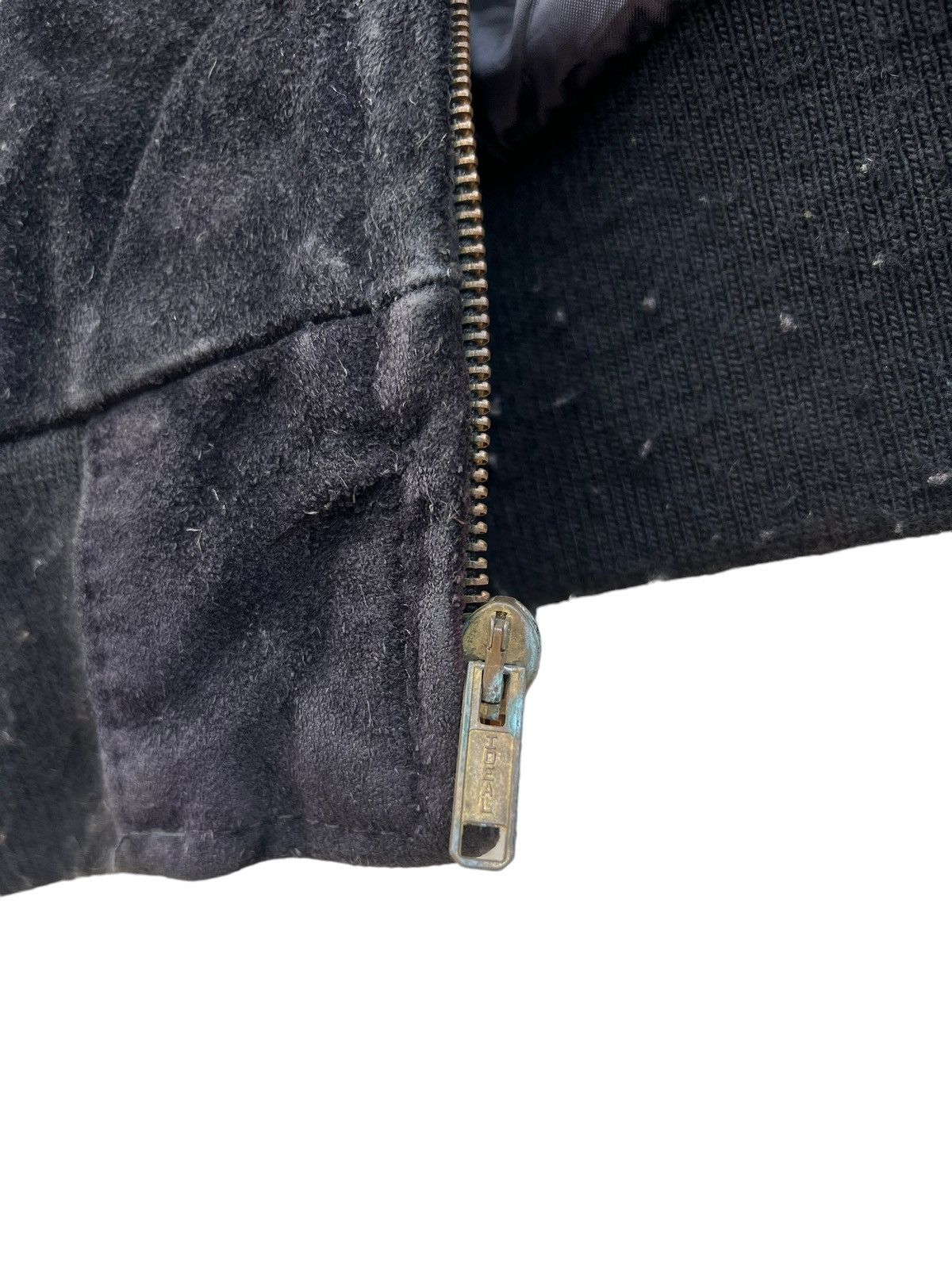 Schott 80s Schott N.Y.C. Patina Black Suede Leather Bomber Jacket Size US M / EU 48-50 / 2 - 16 Thumbnail