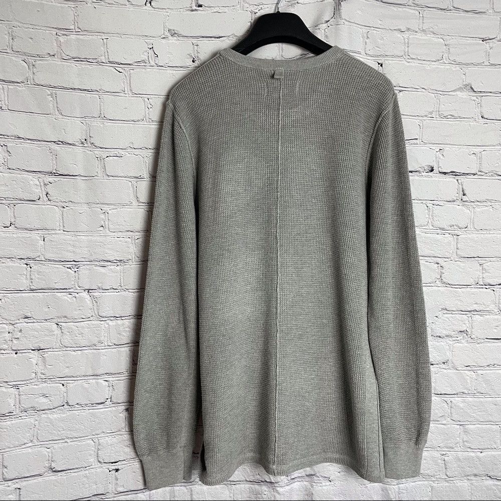 Ovadia & Sons Ovadia And Sons Cotton Waffle Knit Crew Neck Sweater in Hea Size US XXL / EU 58 / 5 - 4 Thumbnail